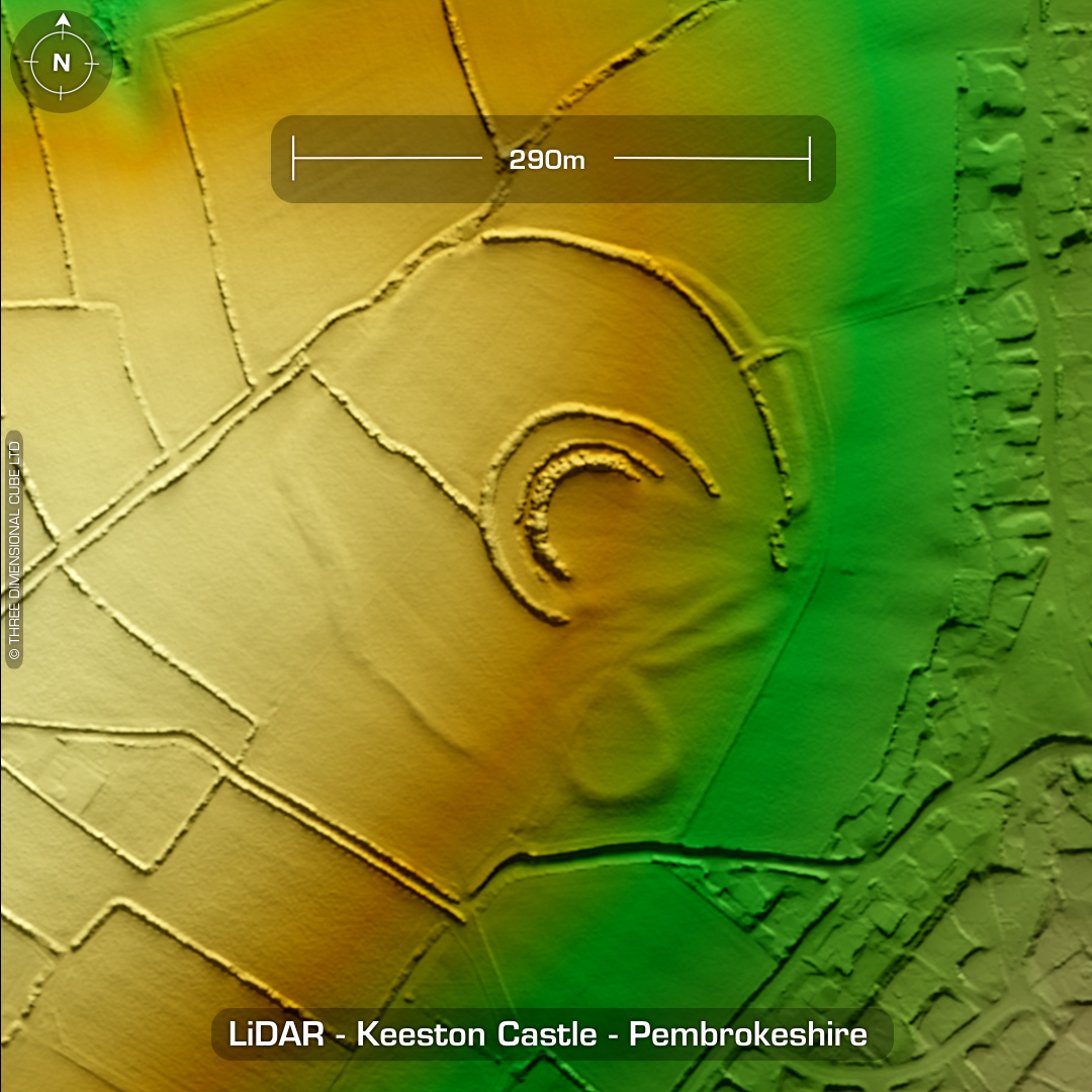 keeston castle iron age hillfort pembrokeshire lidar