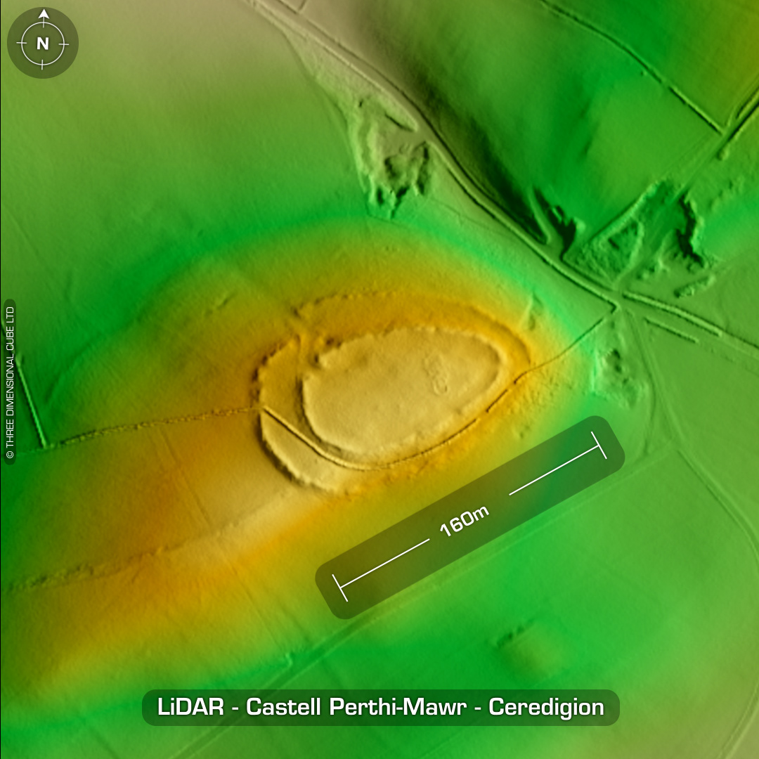 castell perthi mawr iron age hillfort lidar ceredigion wales