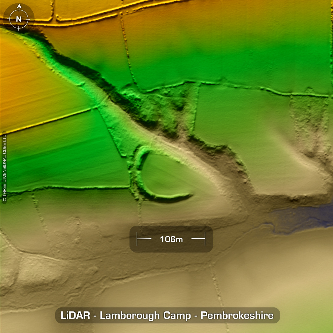 lamborough camp iron age hillfort lidar