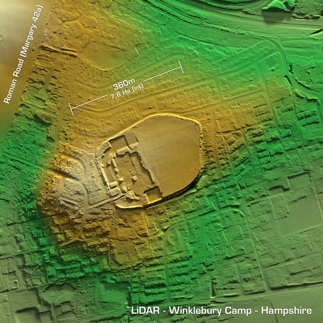 winklebury camp iron age hillfort hampshire lidar
