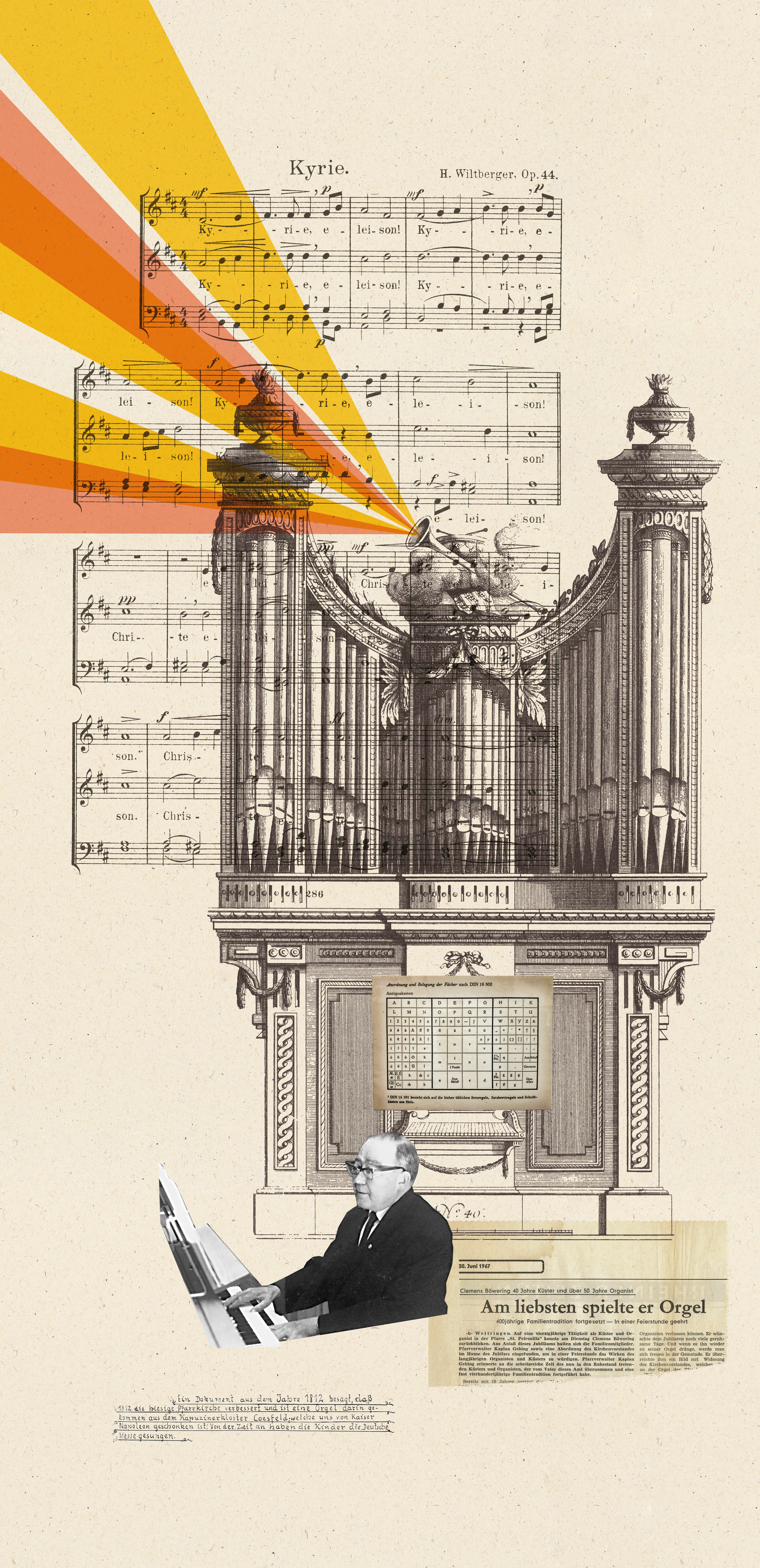 Collage "Organist"