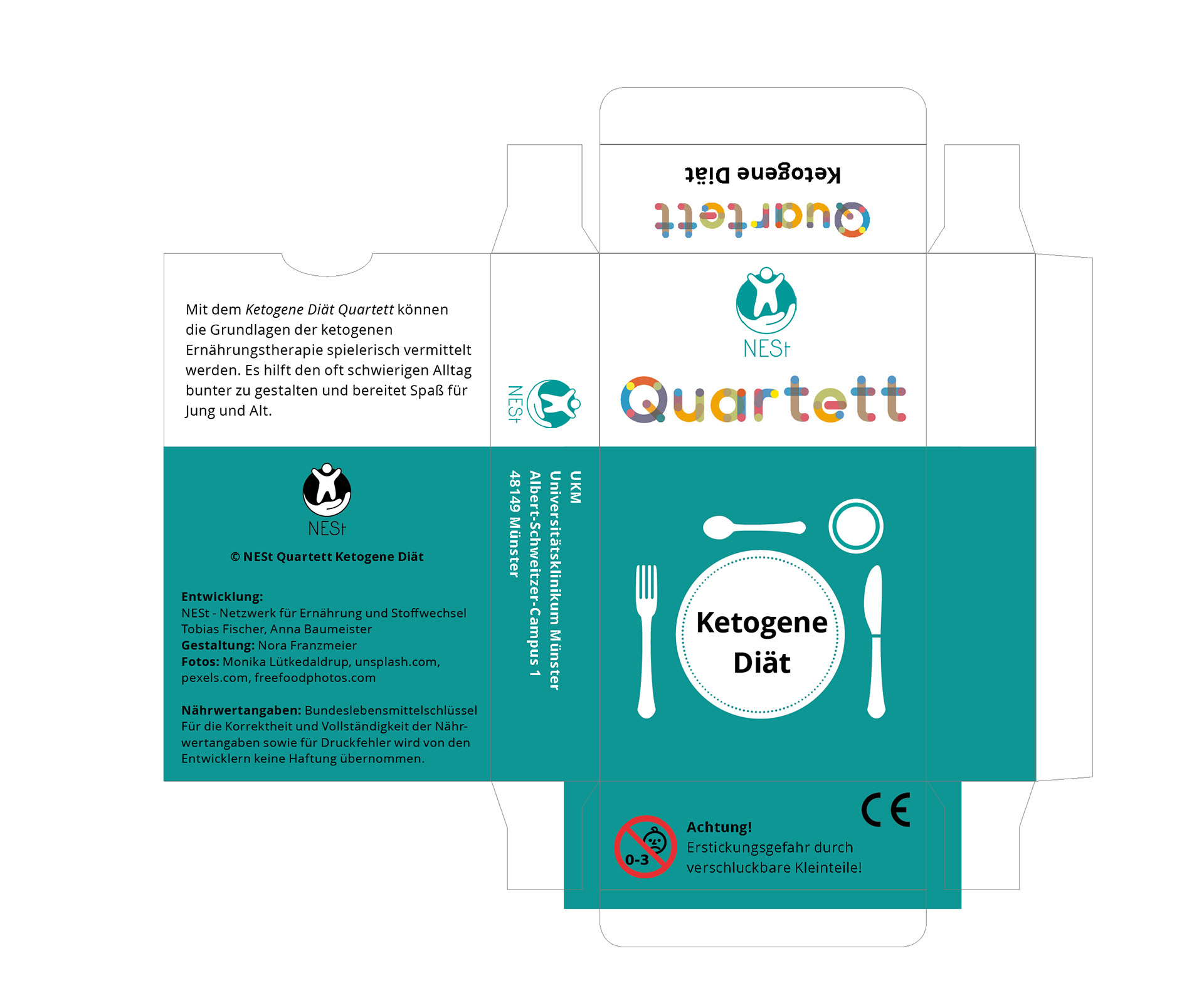 Quartett Faltschachtel