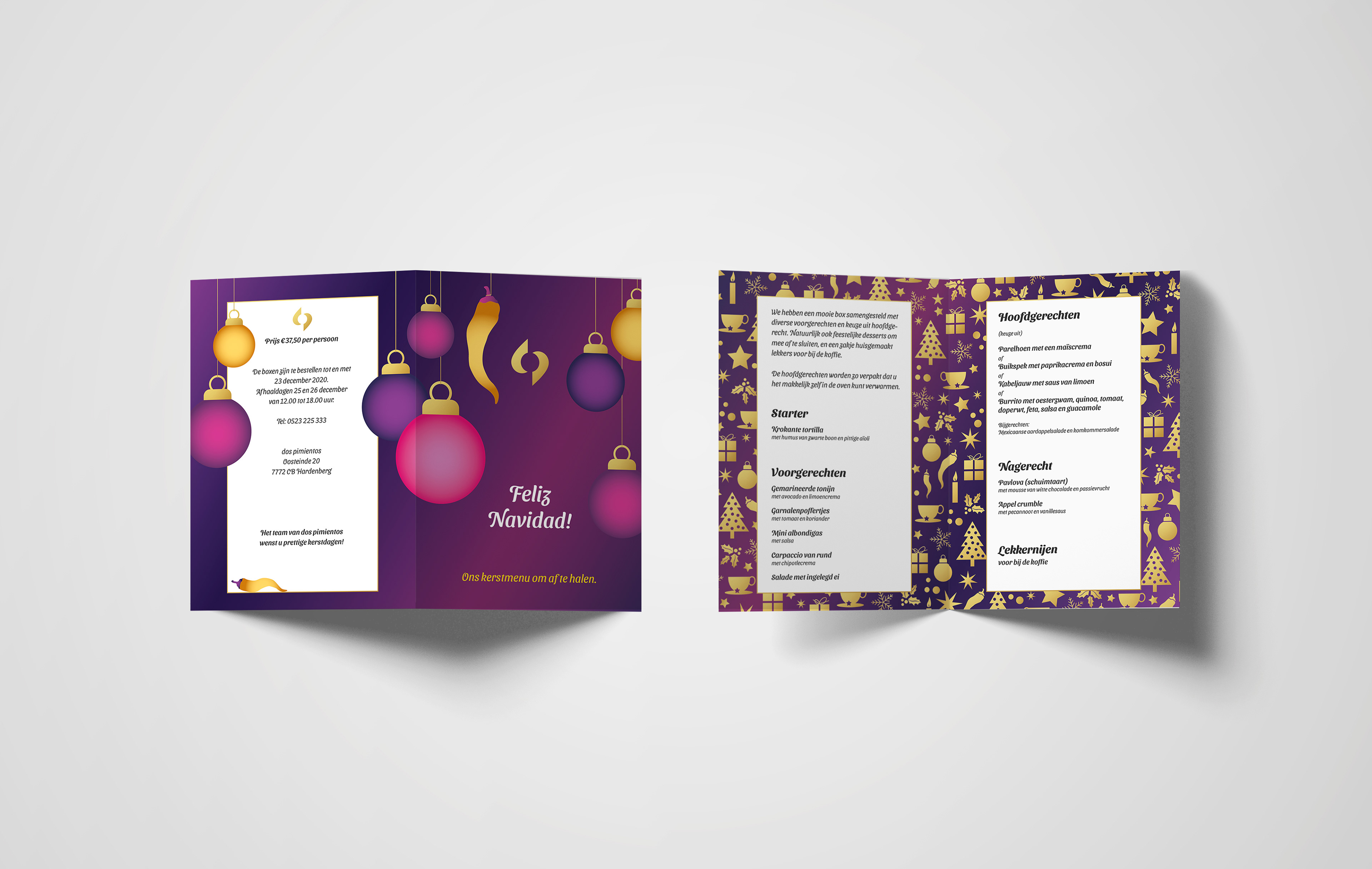 Weihnachtsmenu 2020 - Flyer