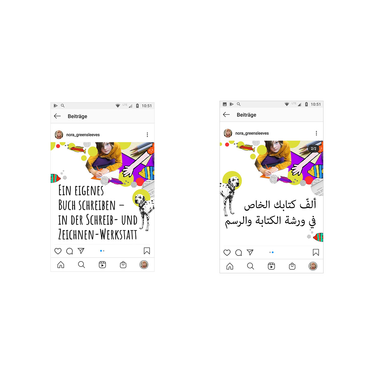 Social Media Post (z. B. für WhatsApp oder Instagram)