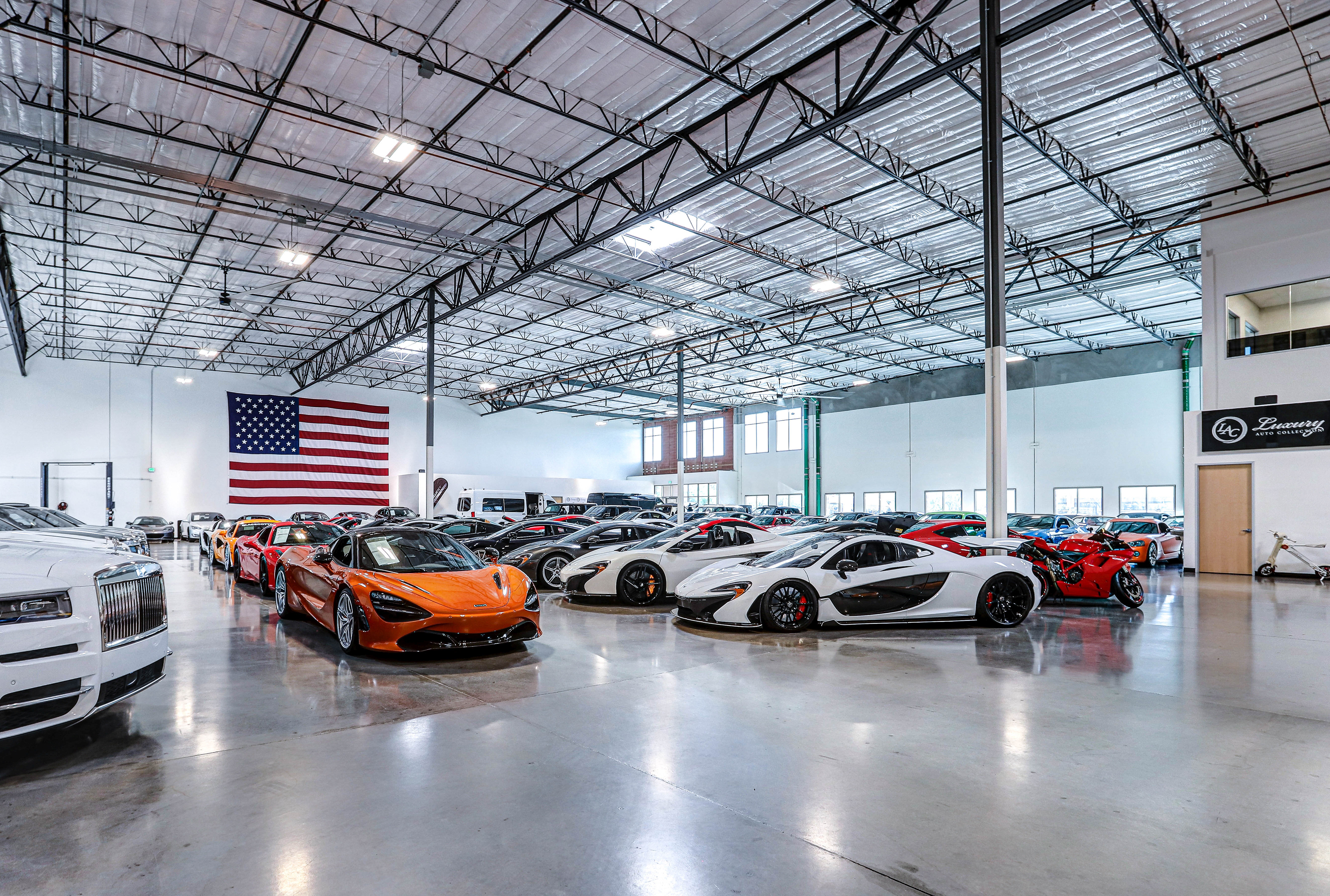 Luxury Used Car Dealer Showroom