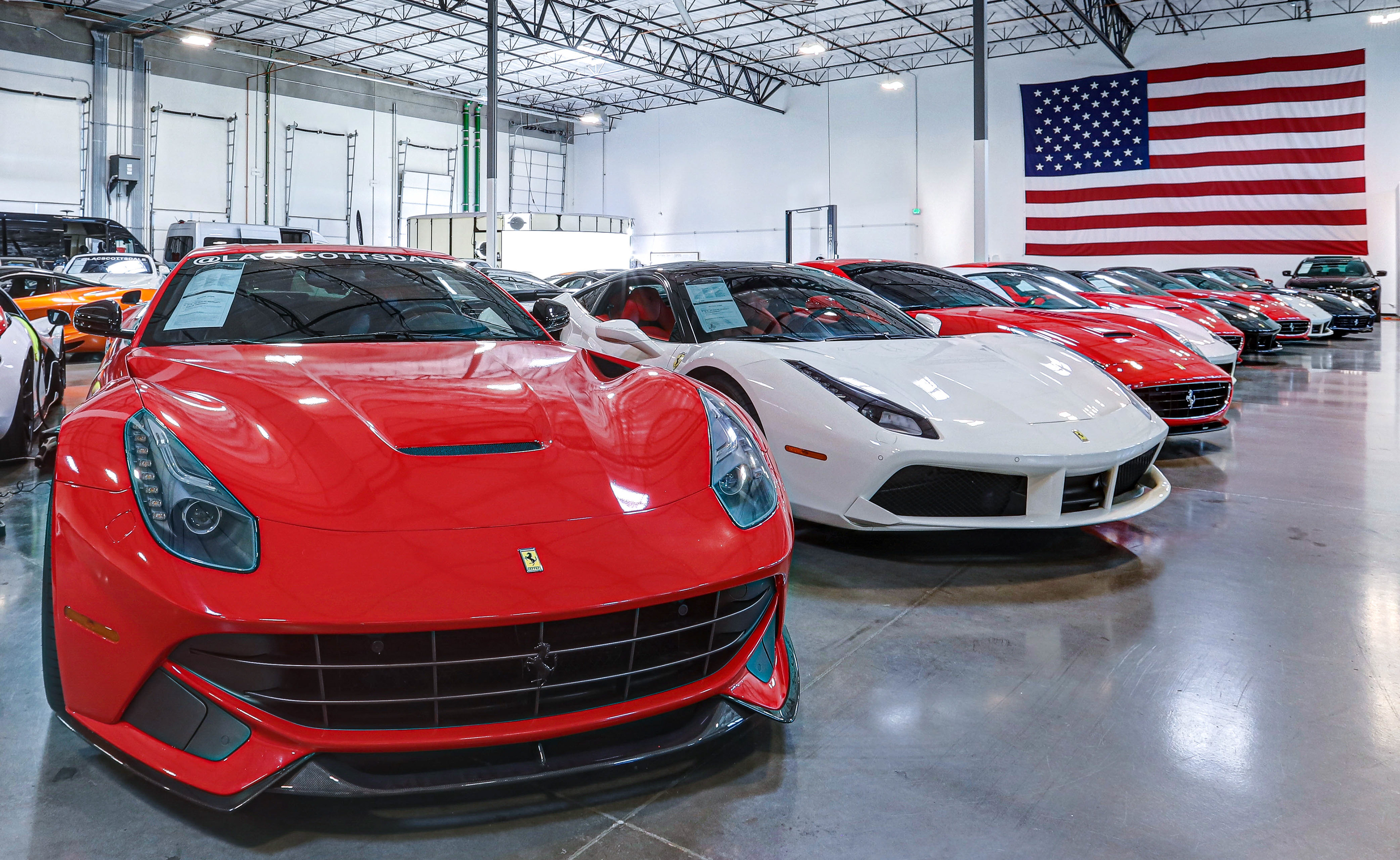 Luxury Used Car Dealer Showroom