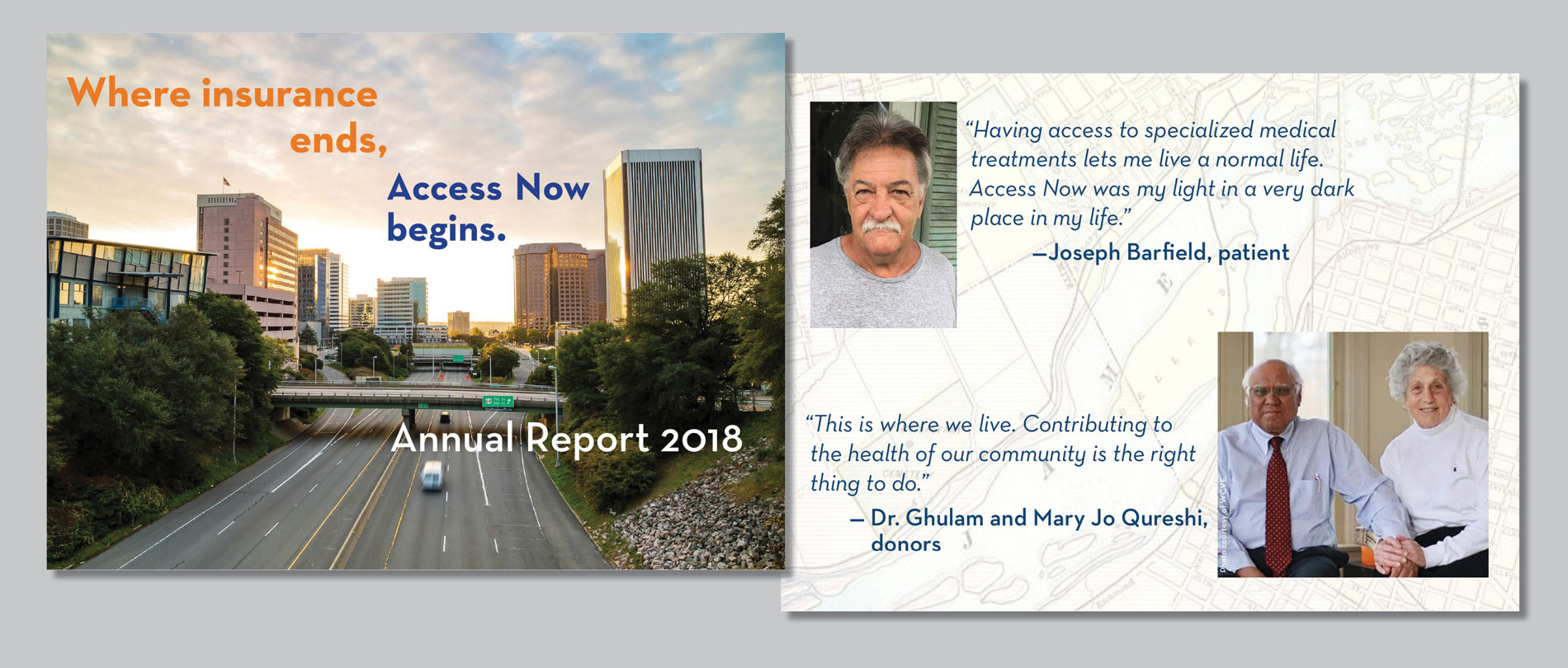 Cover and page, Access Now 2018 annual report.