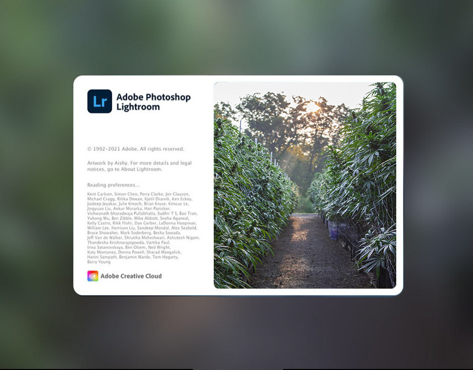 Portfolio Zachery Kuykendall Cannabis Lightroom Splash Screen