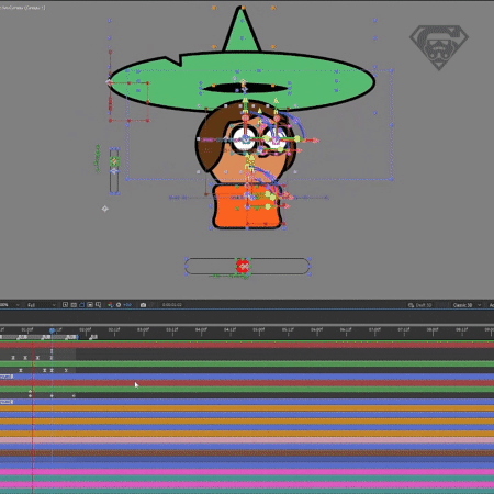 Hat infront - hat behind transiton test