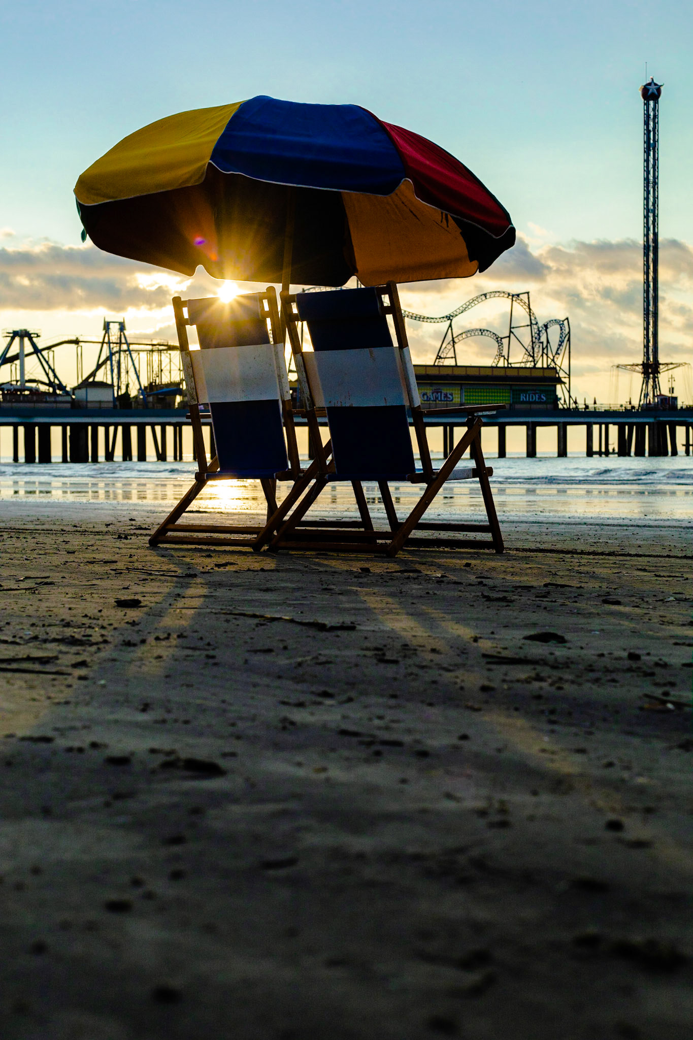 Morning on Galveston Beach