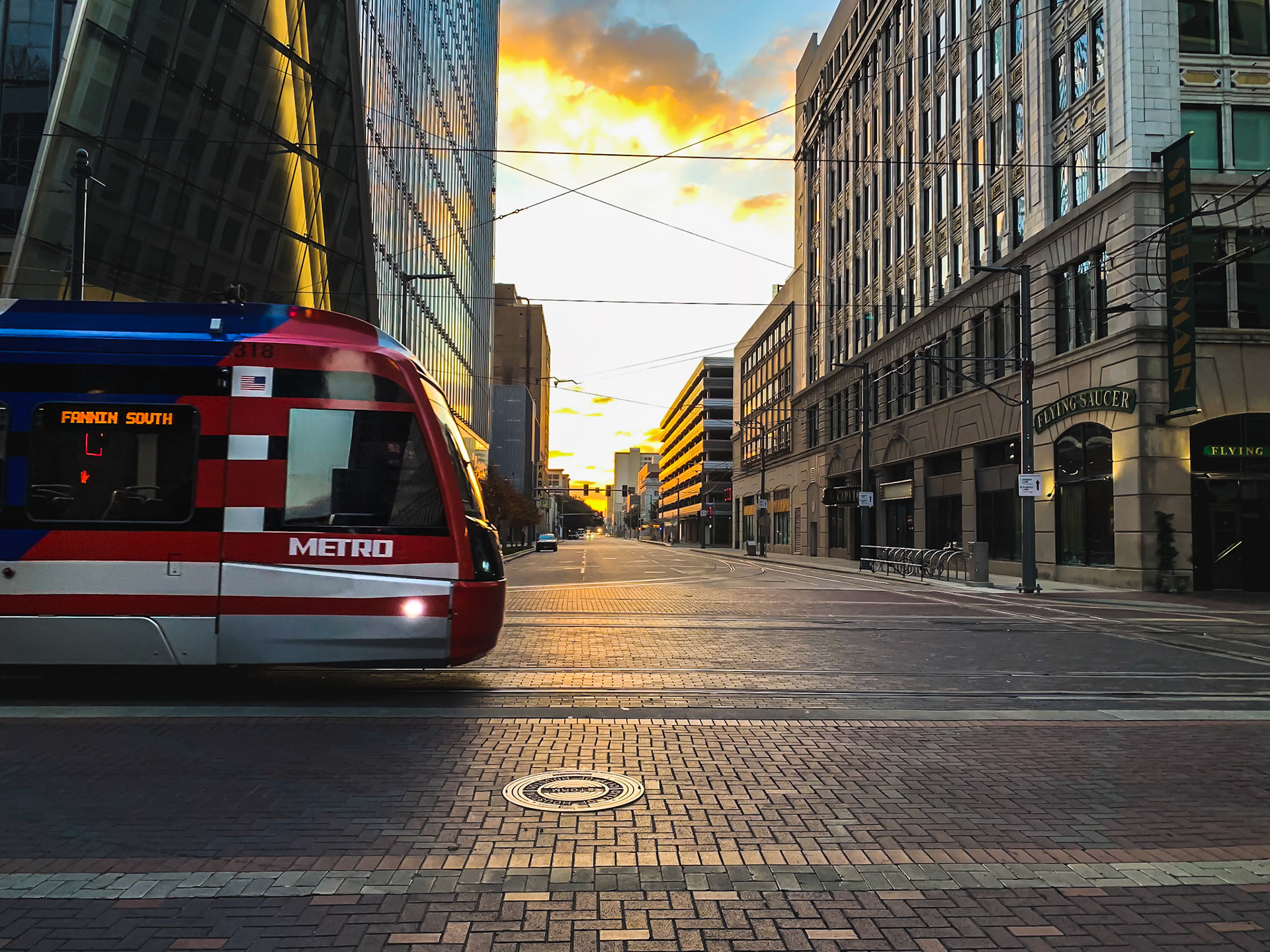 Early Winter Morning Downtown Houston