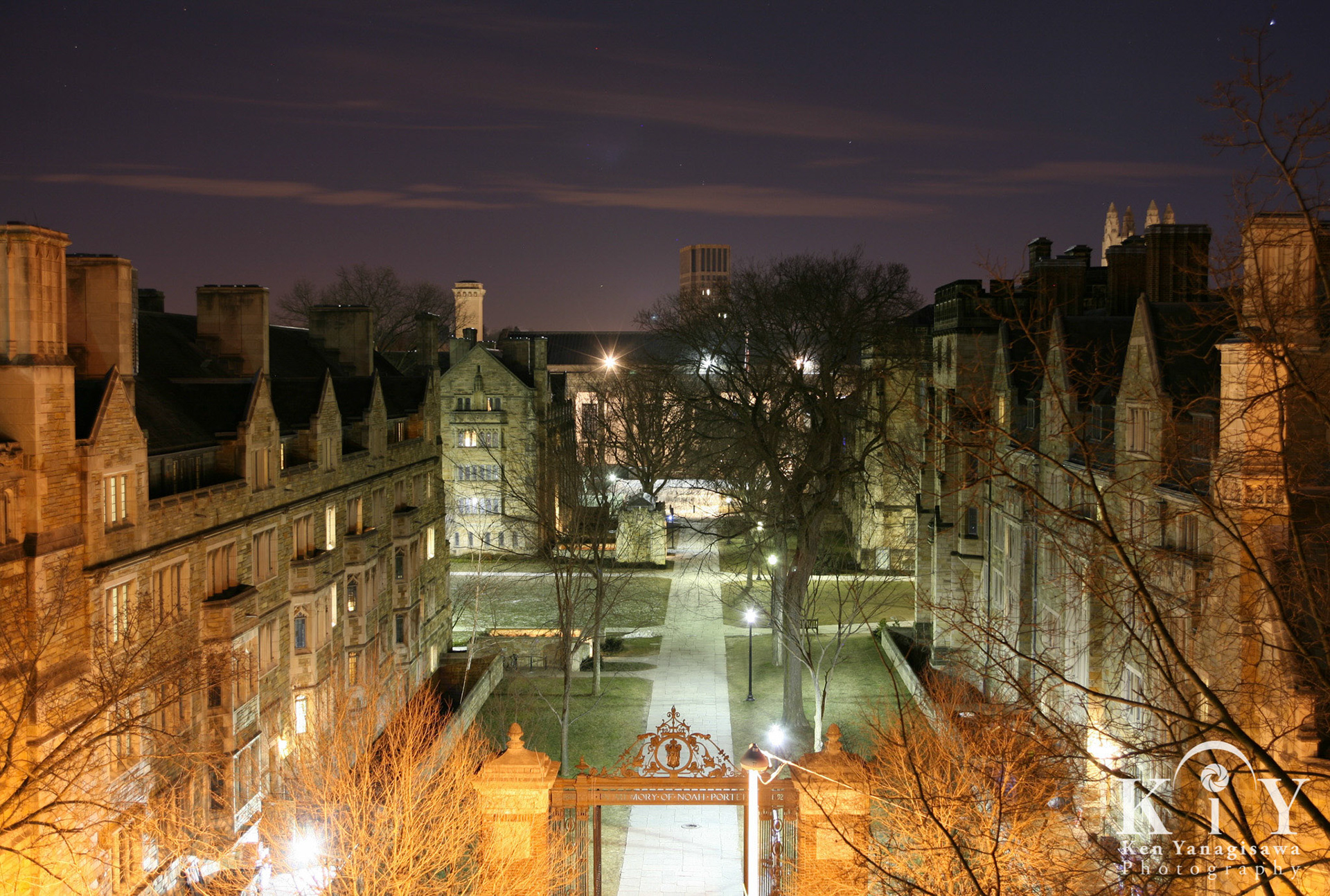 Fall from Durfee: my first photograph taken at Yale!