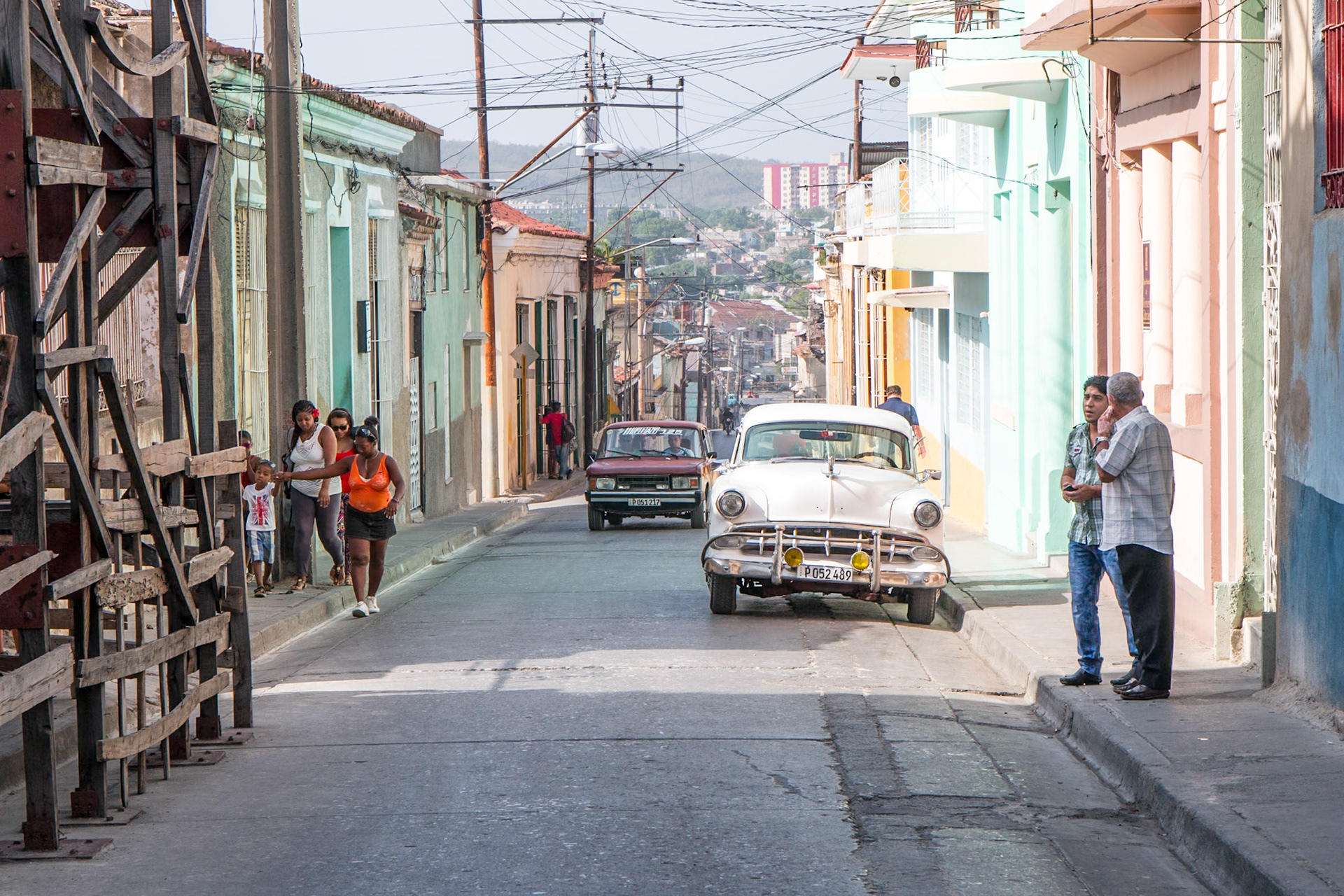 Driving in Santiago de Cuba, Cuba