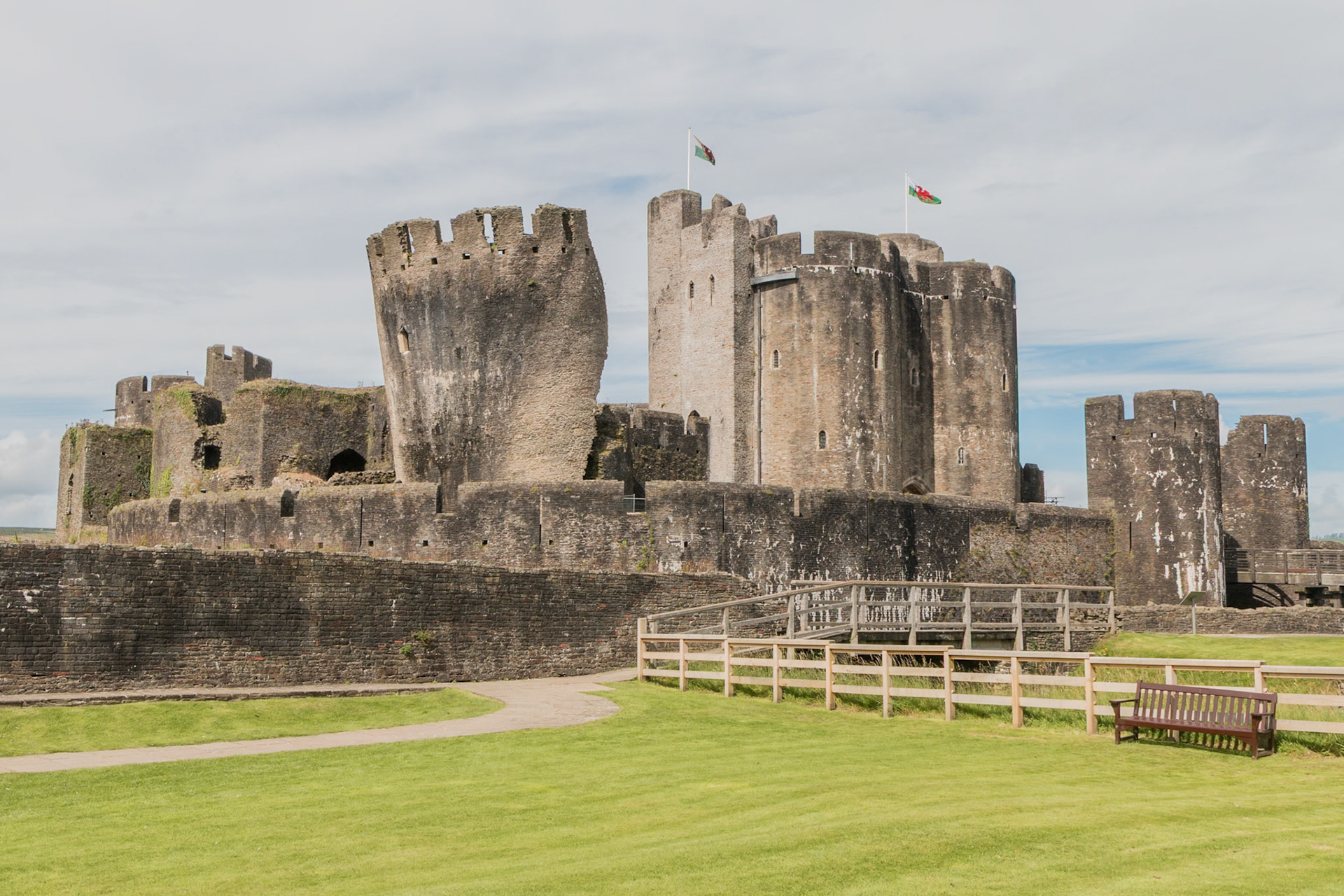 Caerphilly Castle, Wales