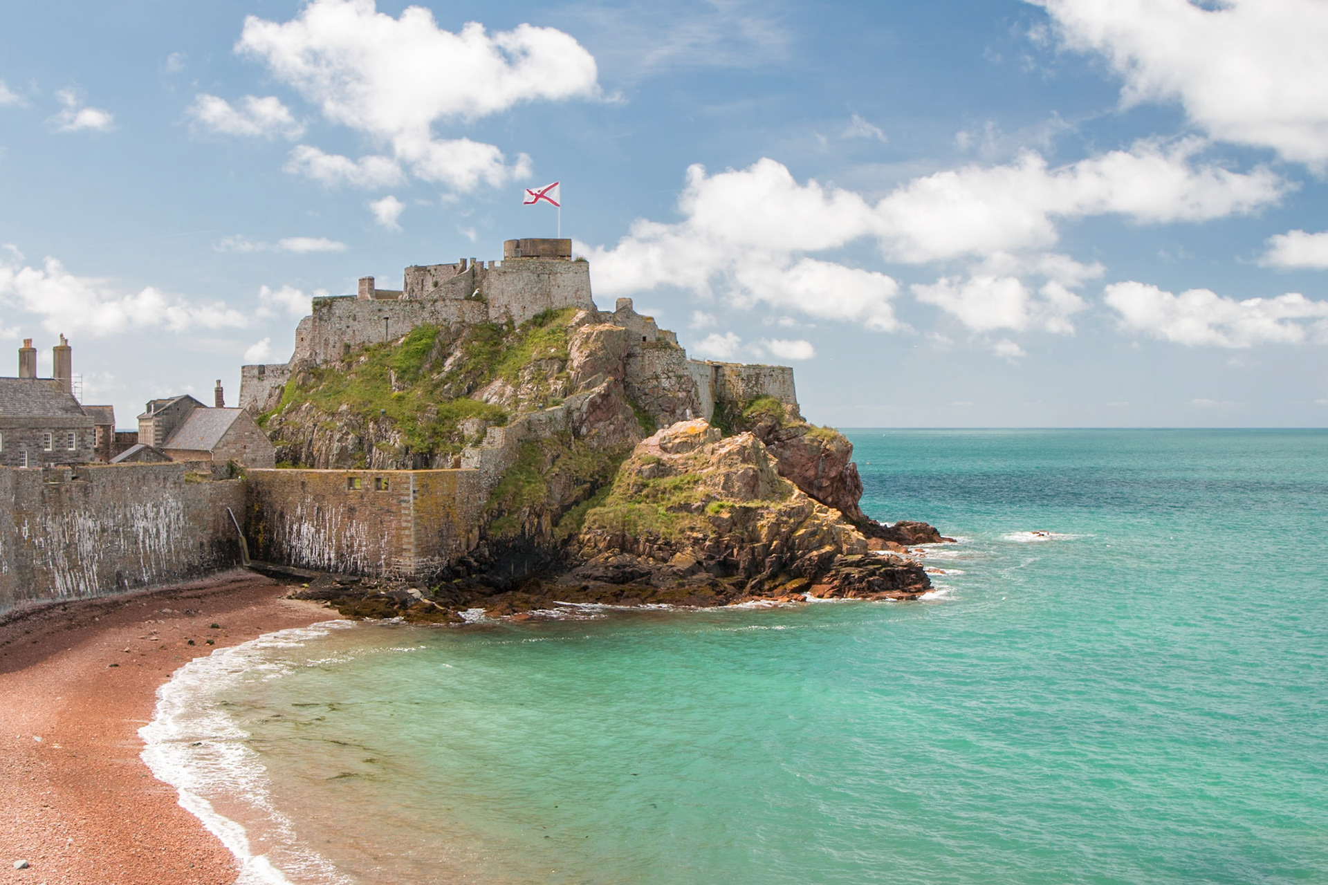 Elizabeth Castle's west coast, Jersey