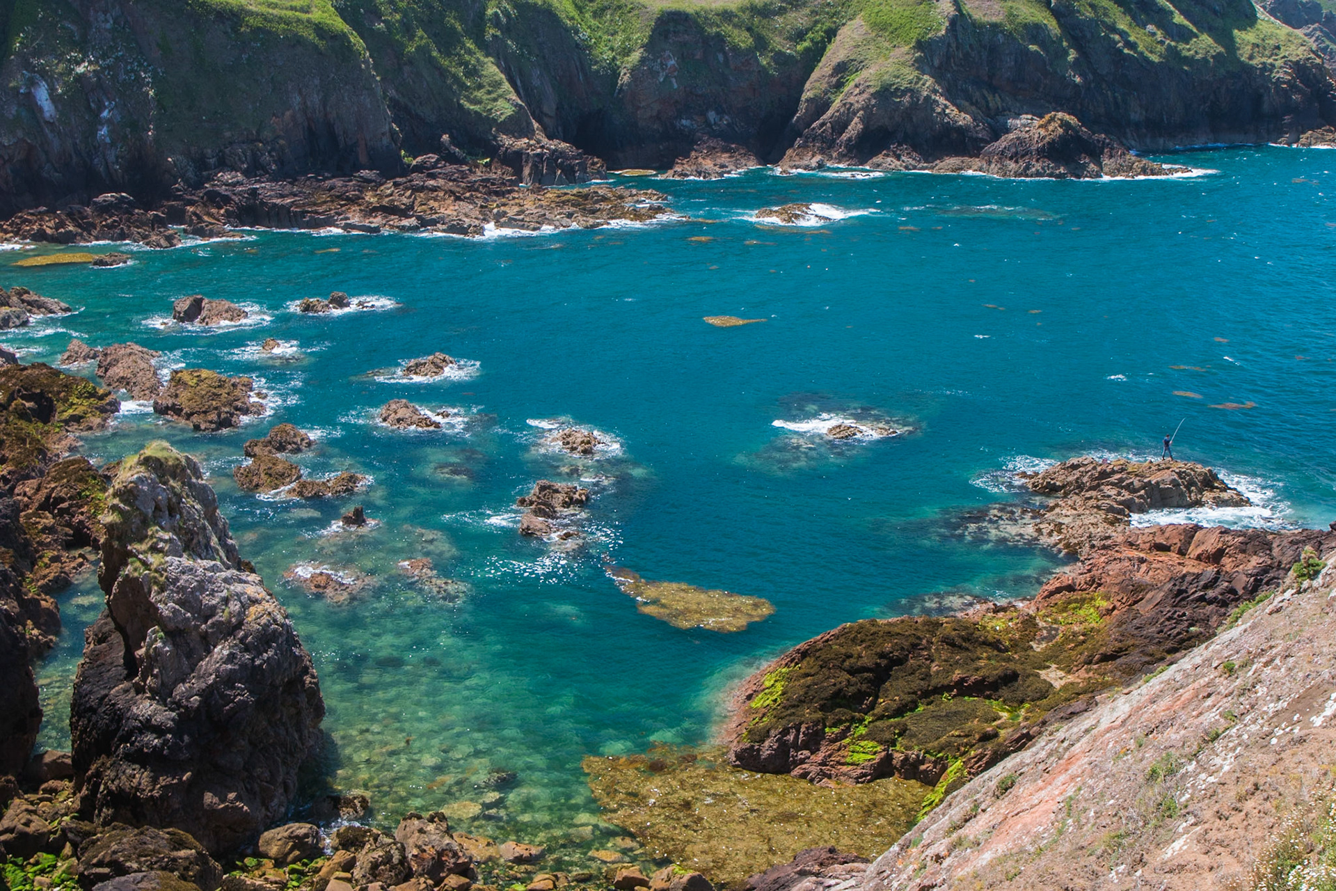 The north coast of Jersey