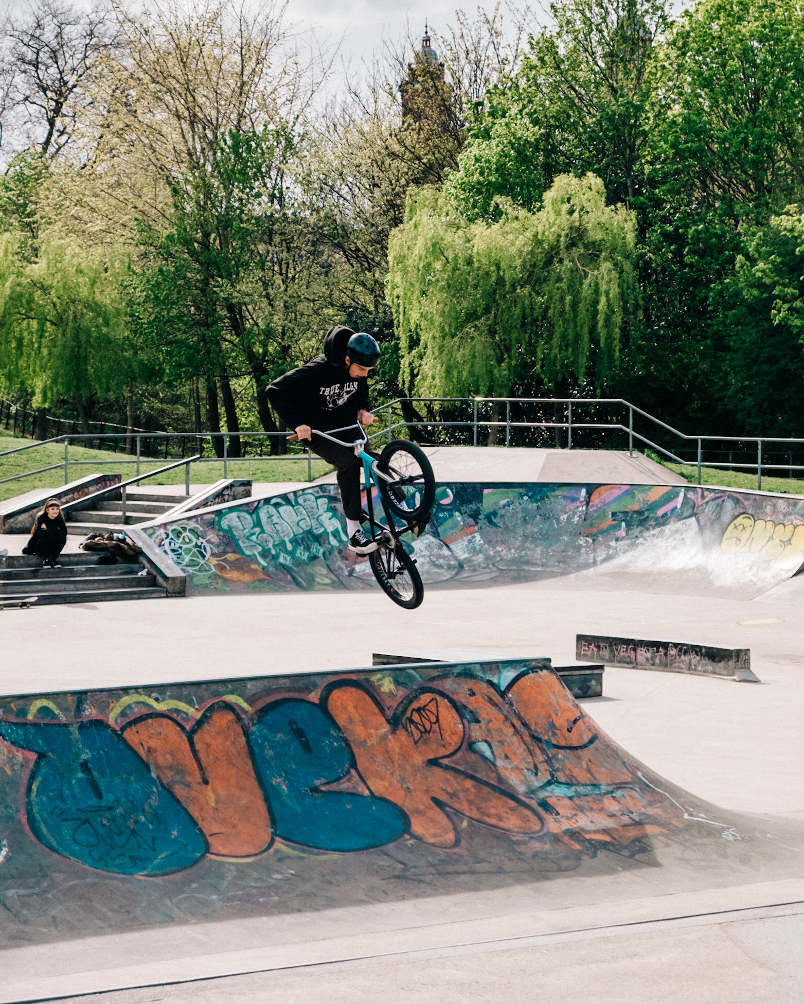 Biker 2 - Demonstrated some amazing moves and is able to reach incredible heights with his BMX.