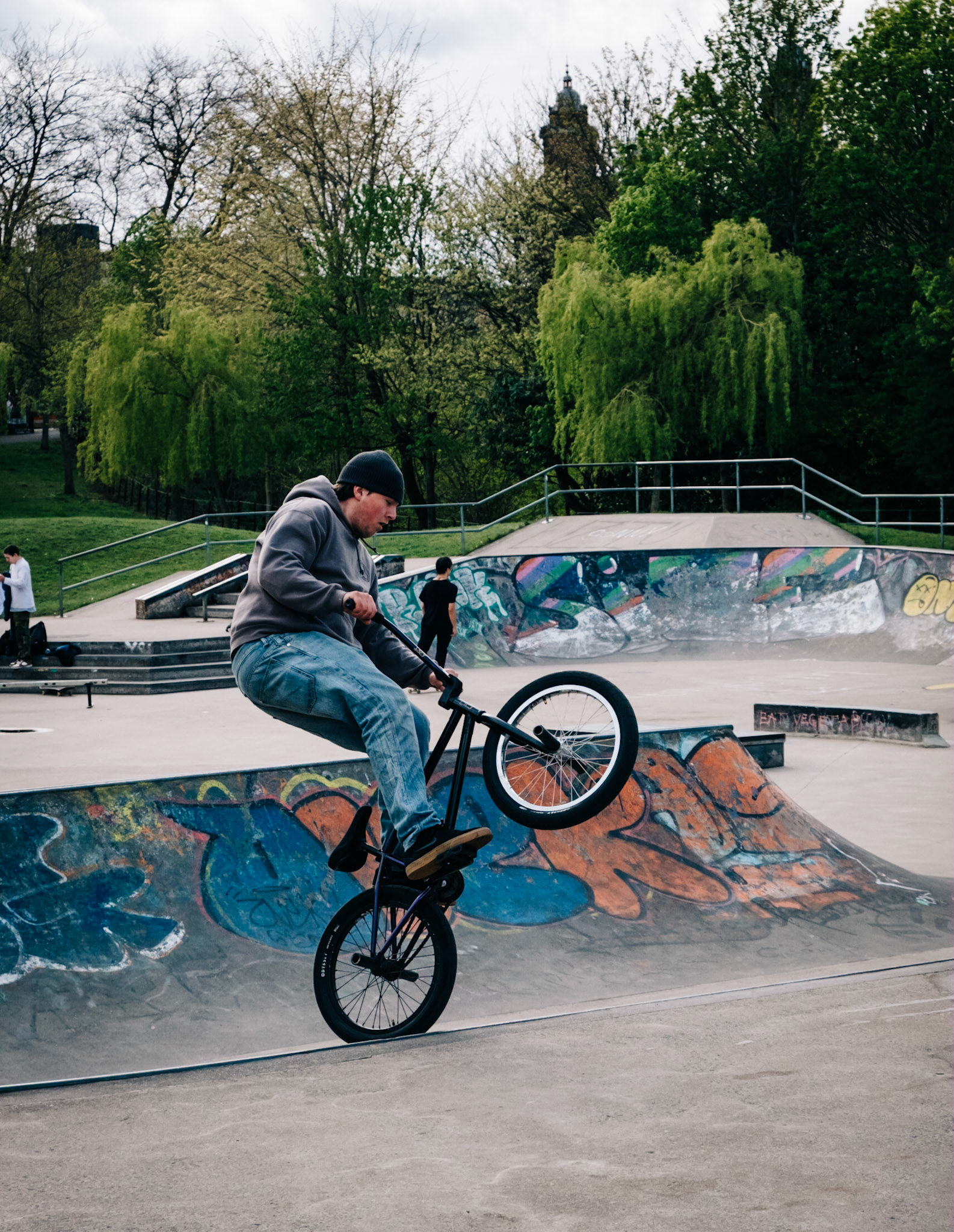 Biker 1 - Showing some serious skills.