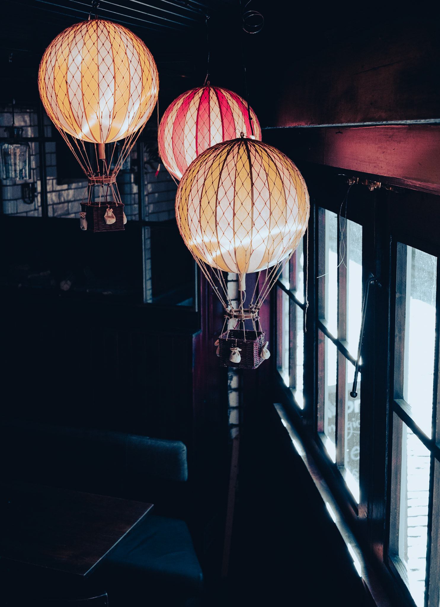 Little Air Ballon’s on display in Brel bar.