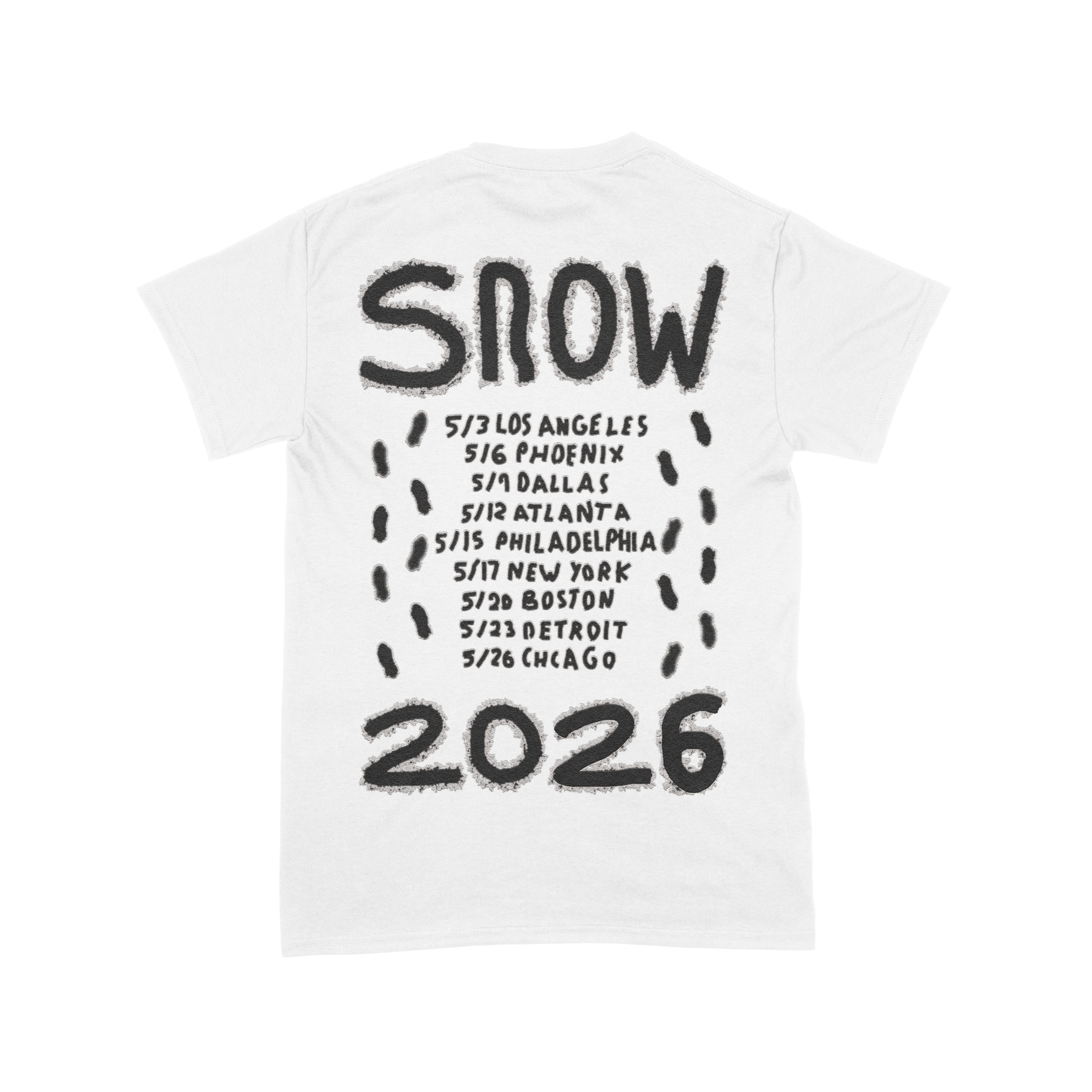 Concert shirt back