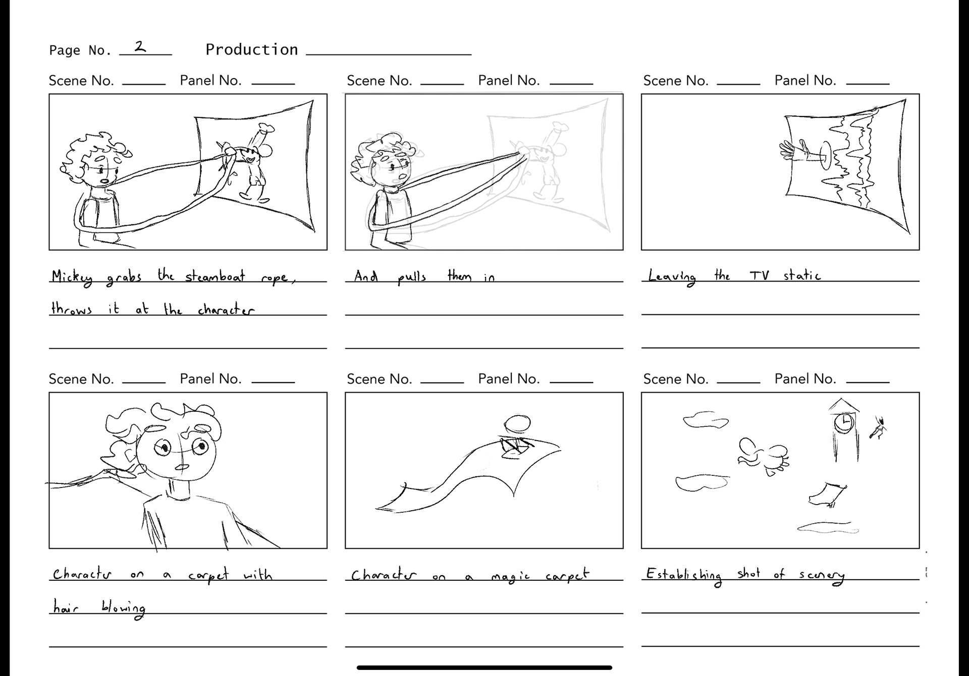 Disney Teaser Campaign Storyboard