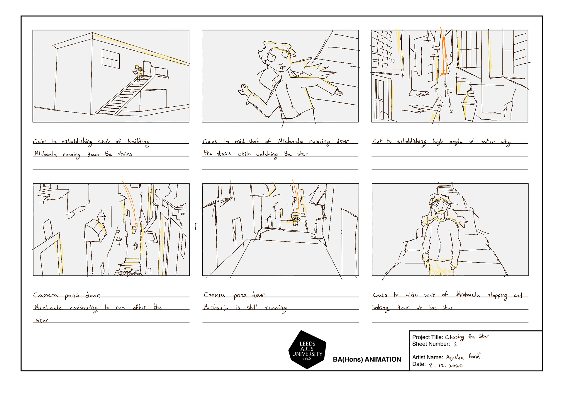 Storyboard for Short Teaser Trailer (Personal Project)
