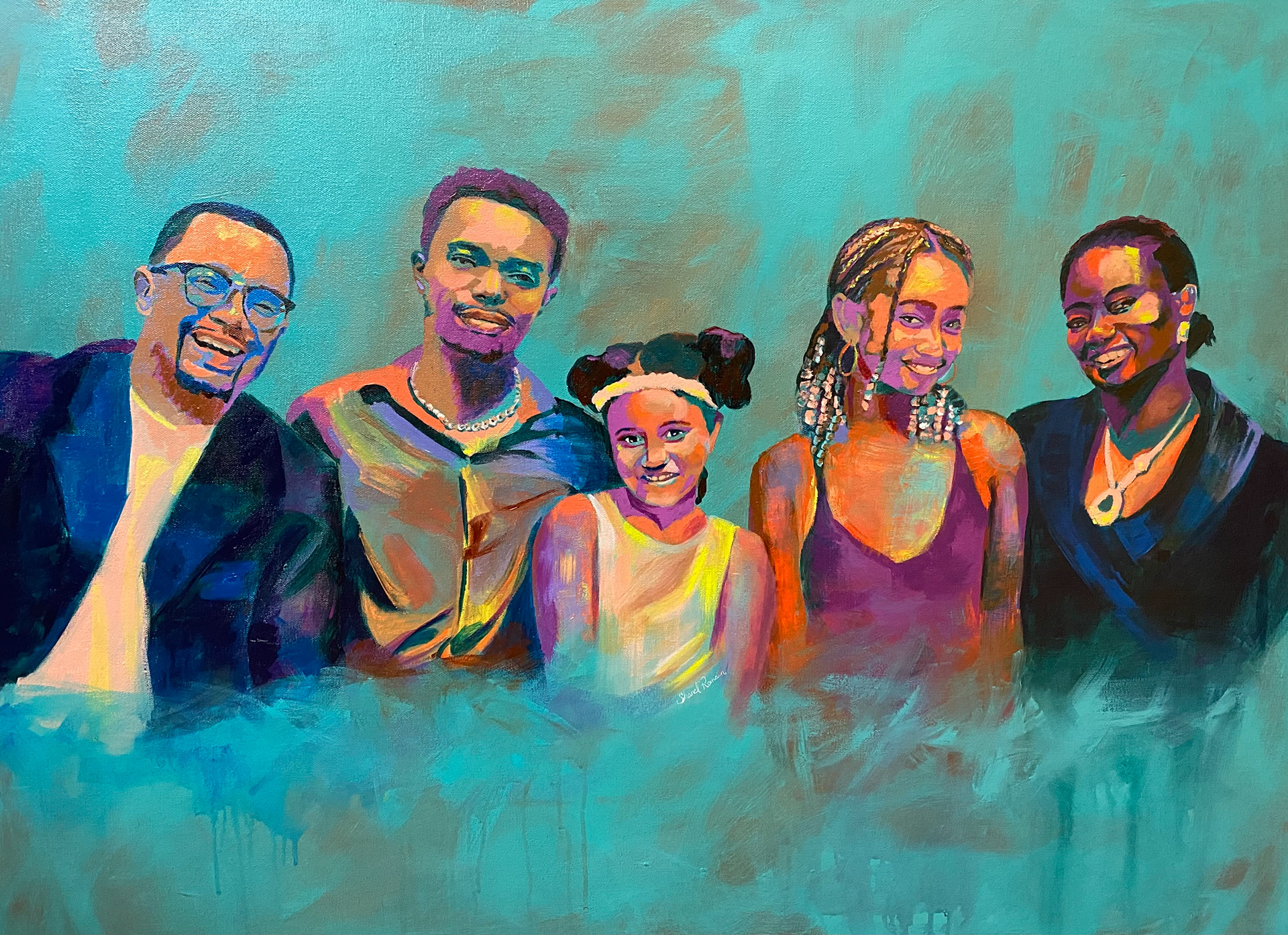 Commissioned family portrait