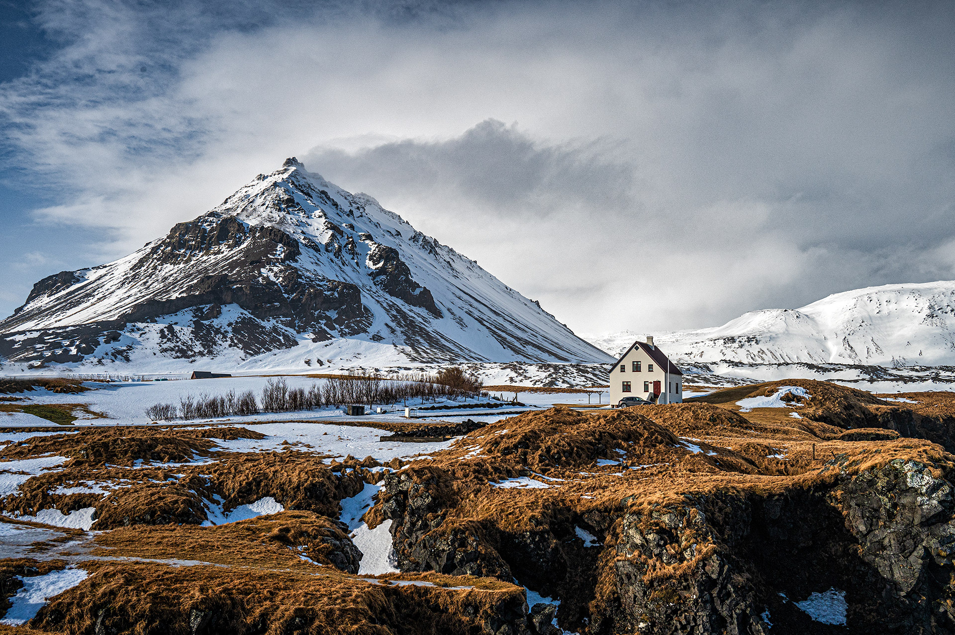 Stapafell from Arnastapi, Snaefellsnes