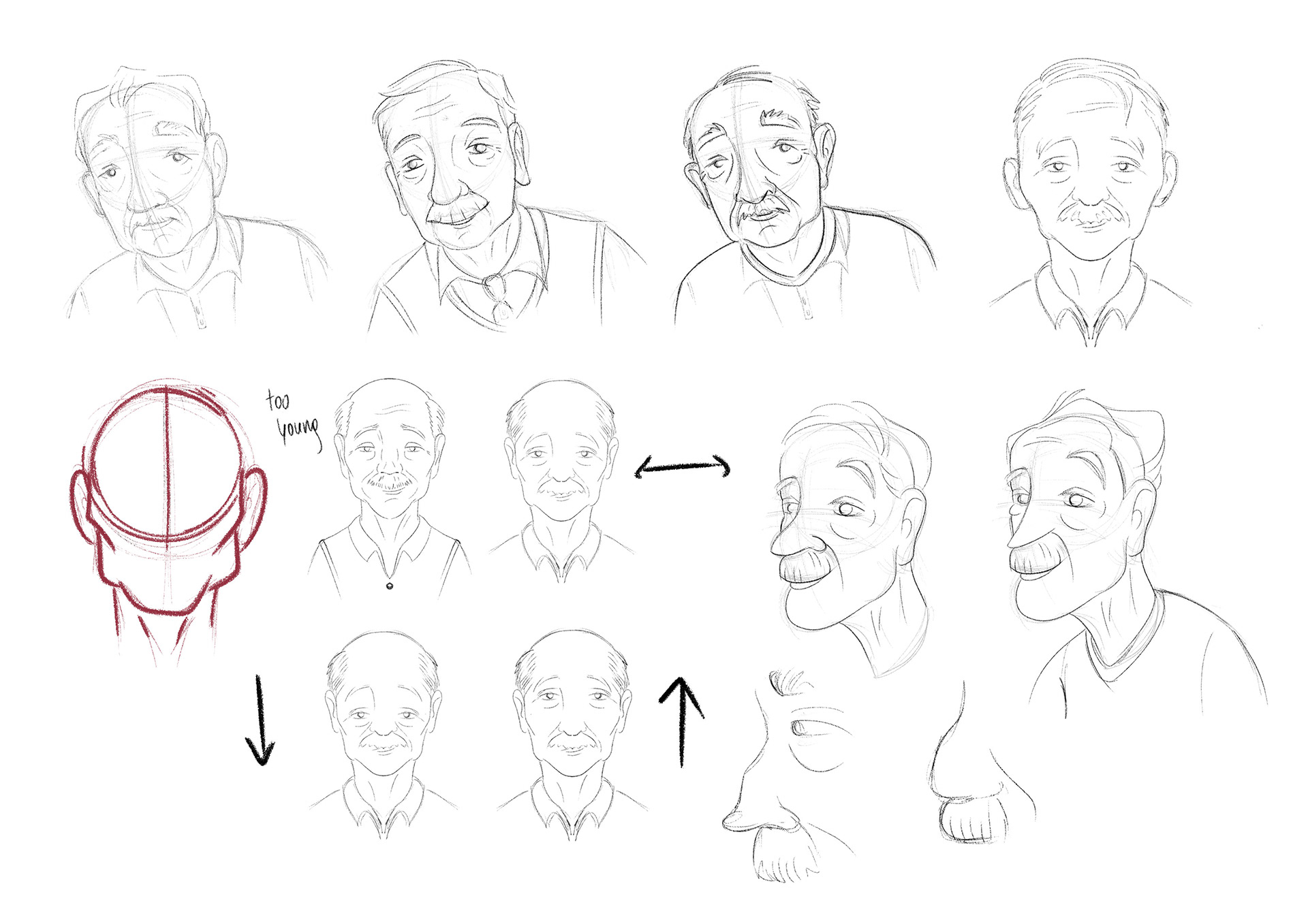 Studies for an animation short ( collab with Nemo Academy)