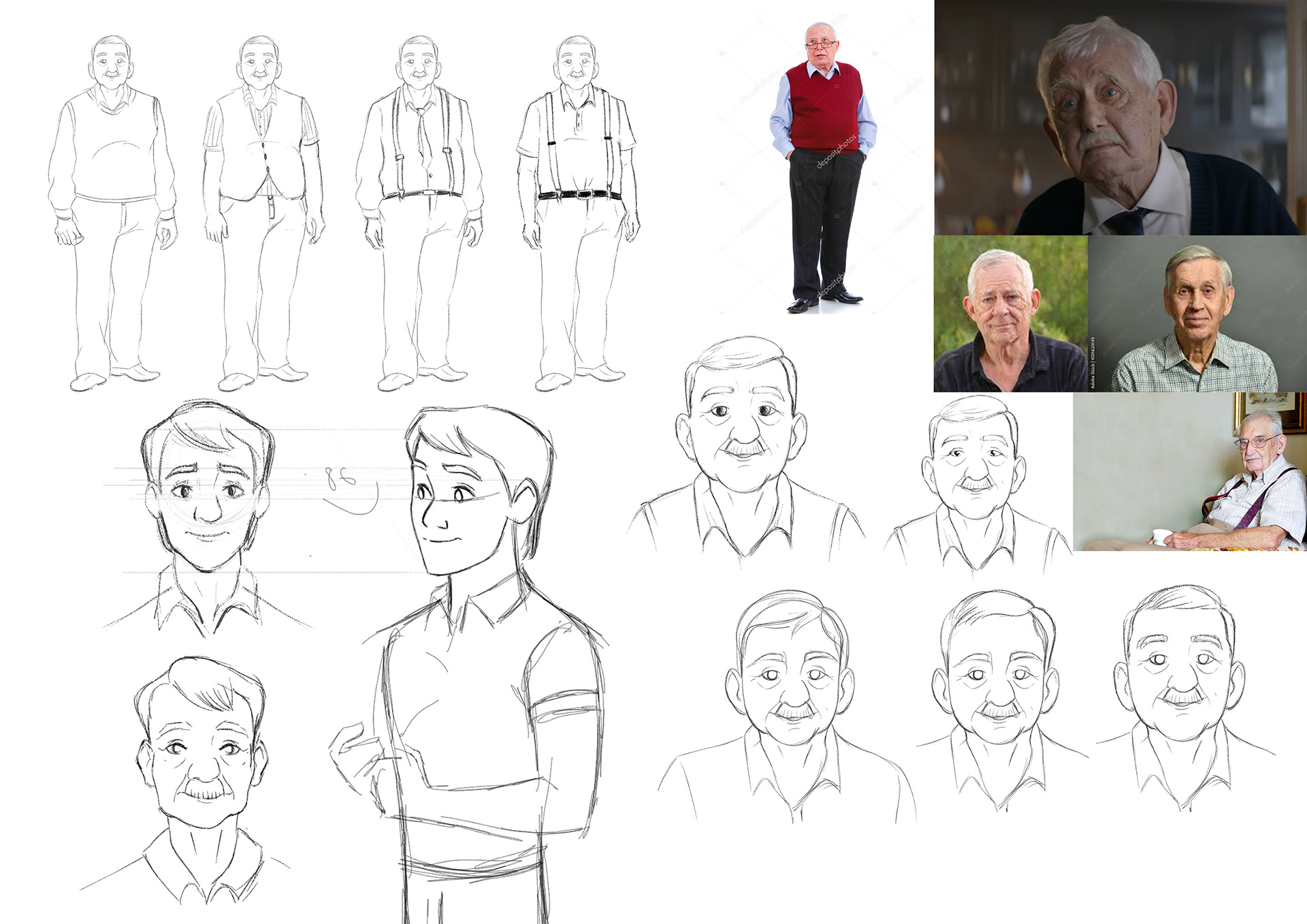 Studies for an animation short ( collab with Nemo Academy)
