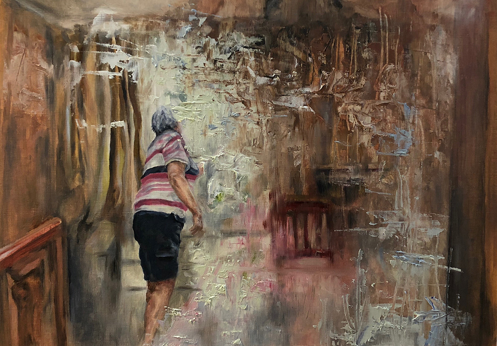 椰奶 (Coconut Milk) 2018 Oil on canvas 35.5 x 25.5 cm