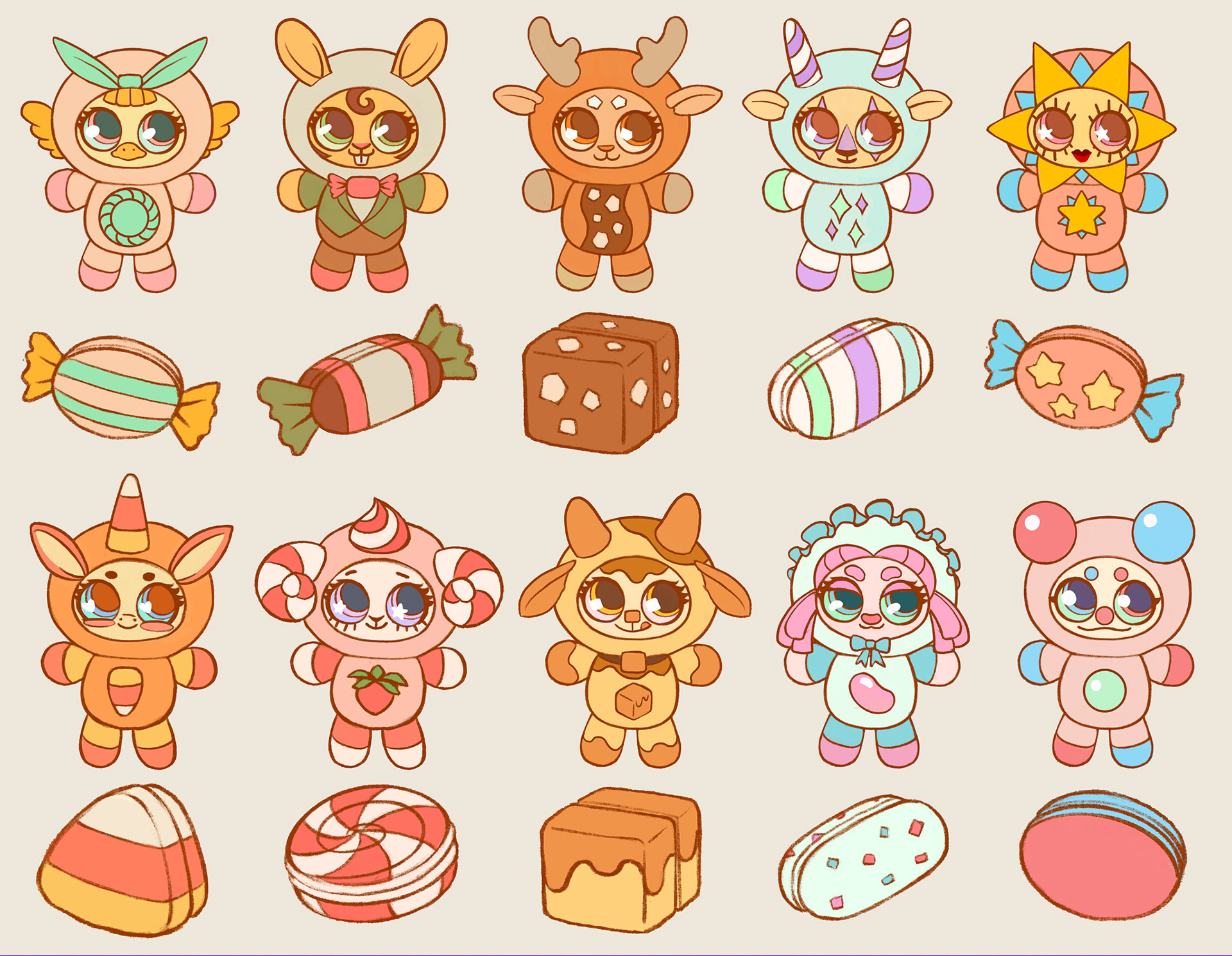 Kandy Cuties - Reversible Plush