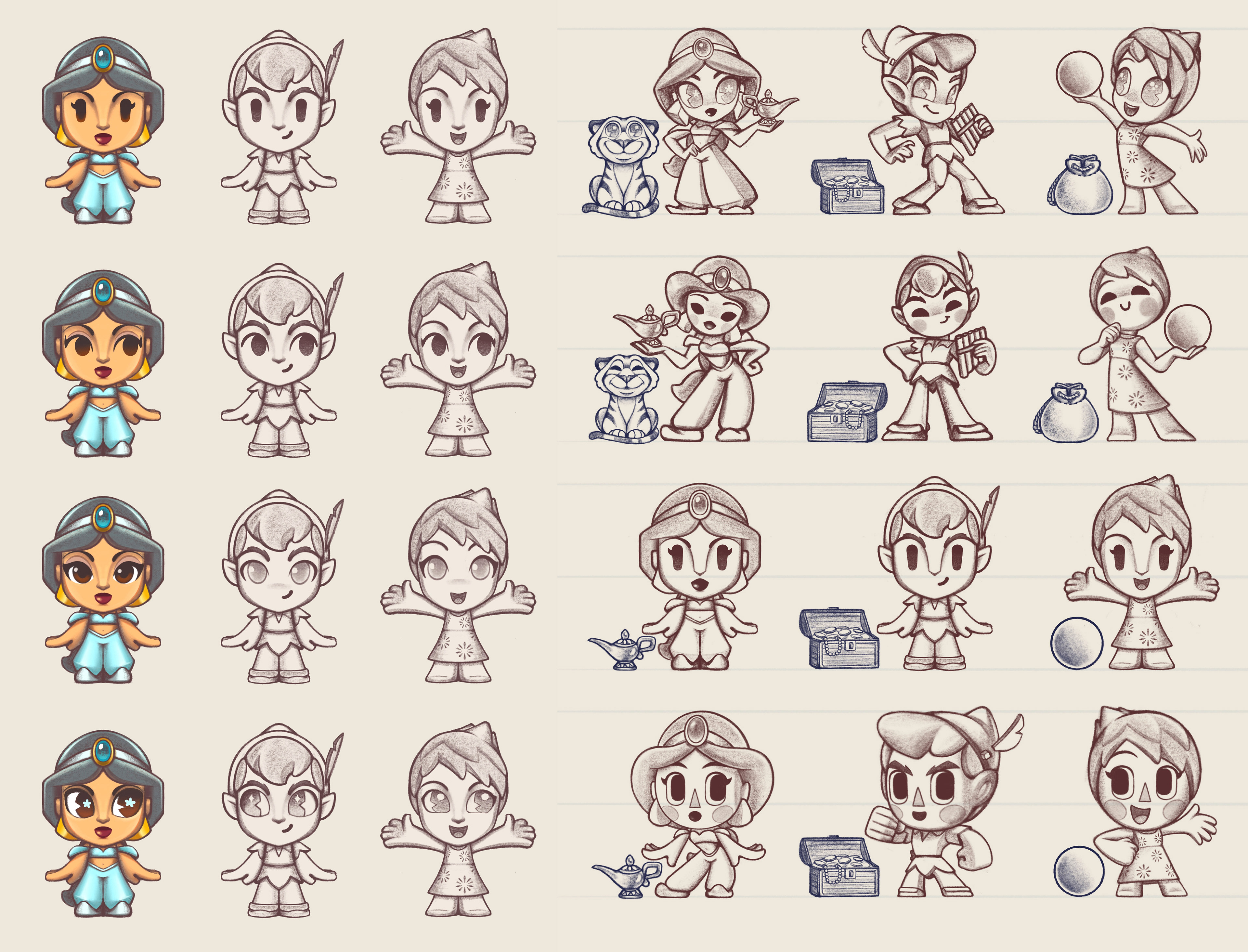 Disney Figurines - Style Tests