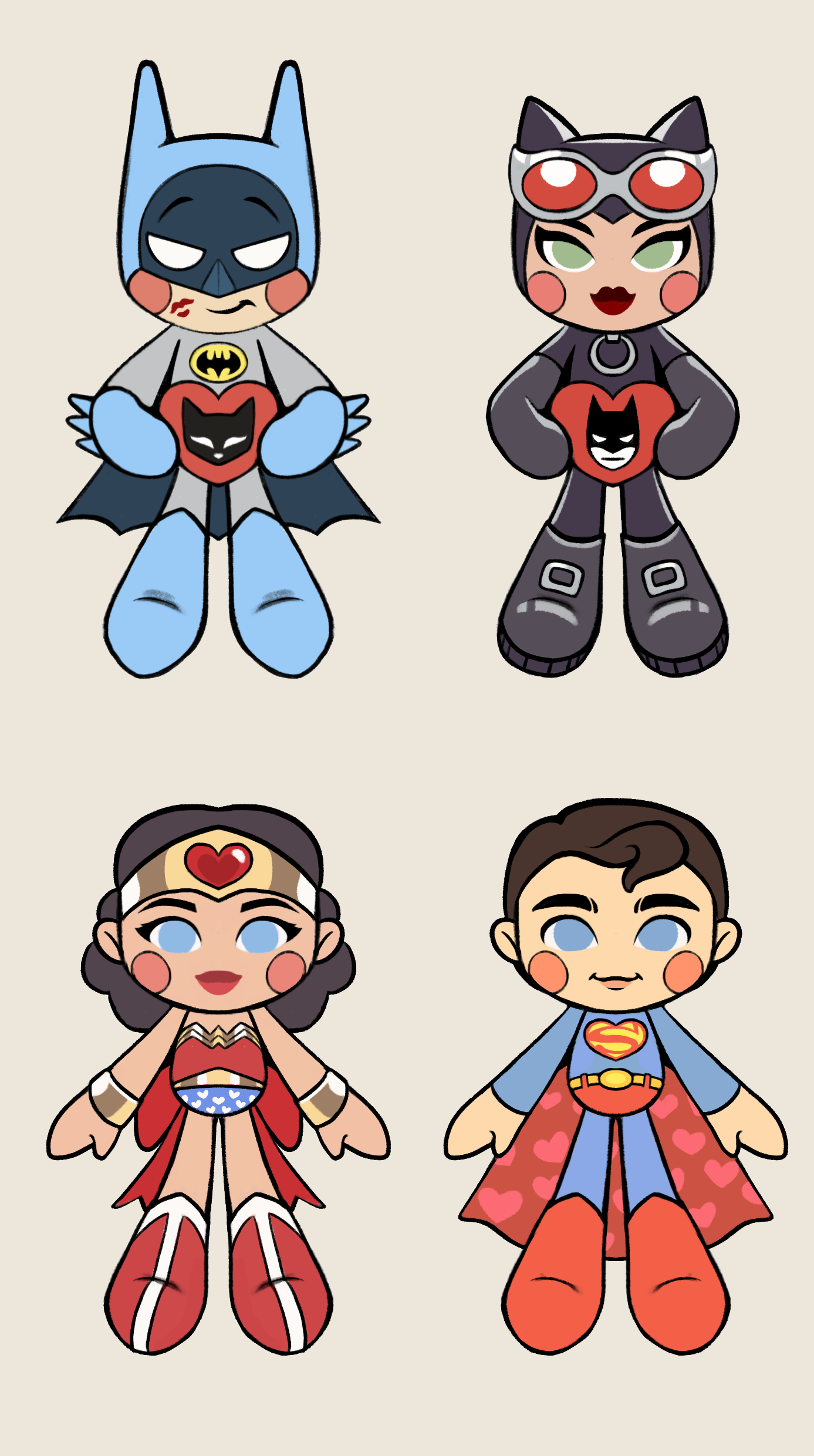 DC Valentines - Plush Designs