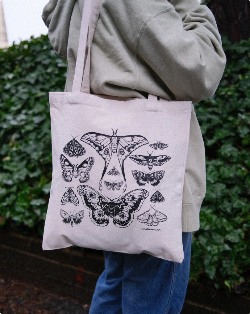 Moth Tote Bag