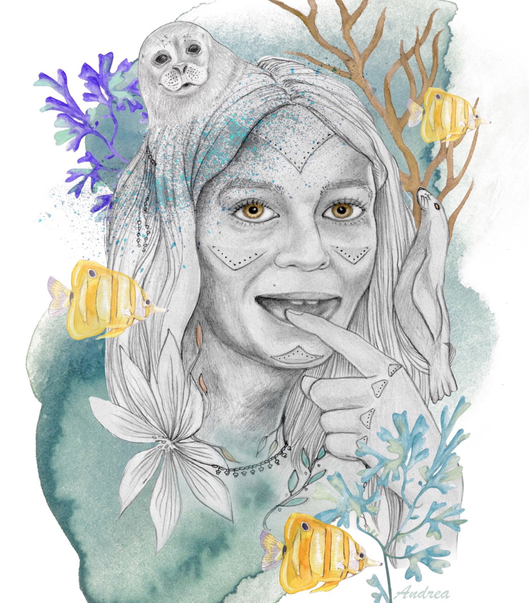 Pencil drawing plus Photoshop