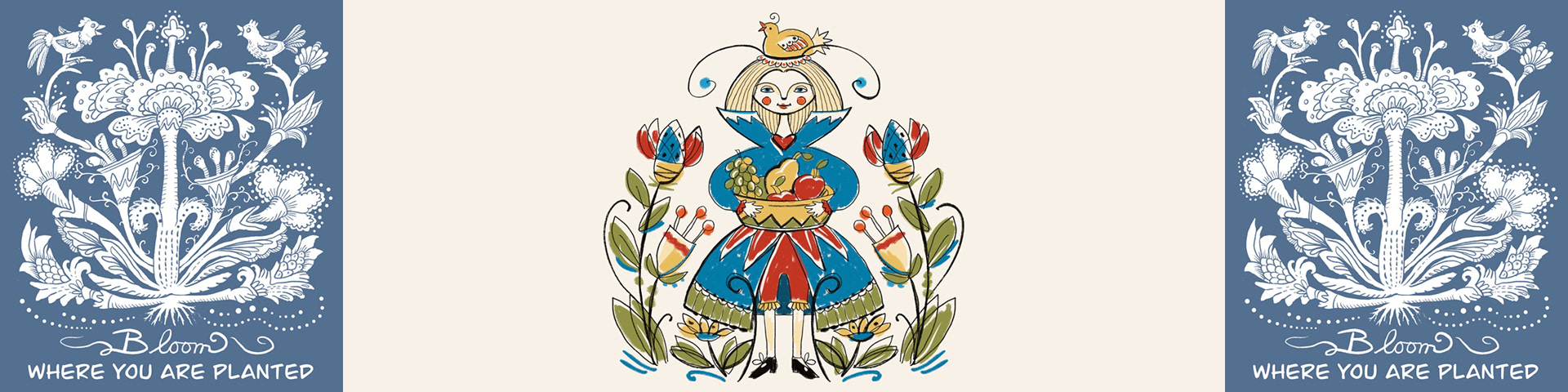 Digital hand painted illustration in Procreate
