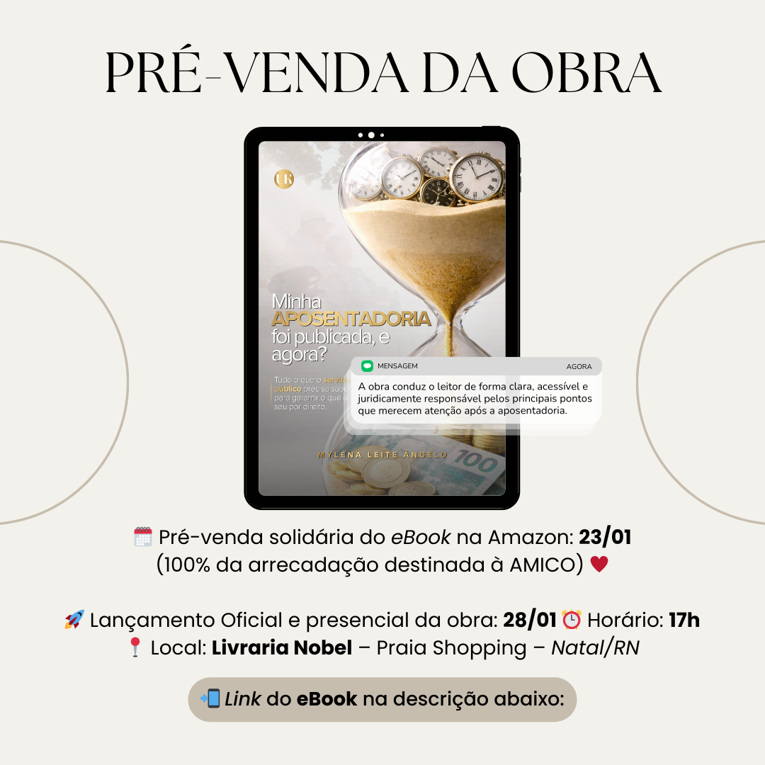 Livro MINHA APOSENTADORIA FOI PUBLICADA, E AGORA?