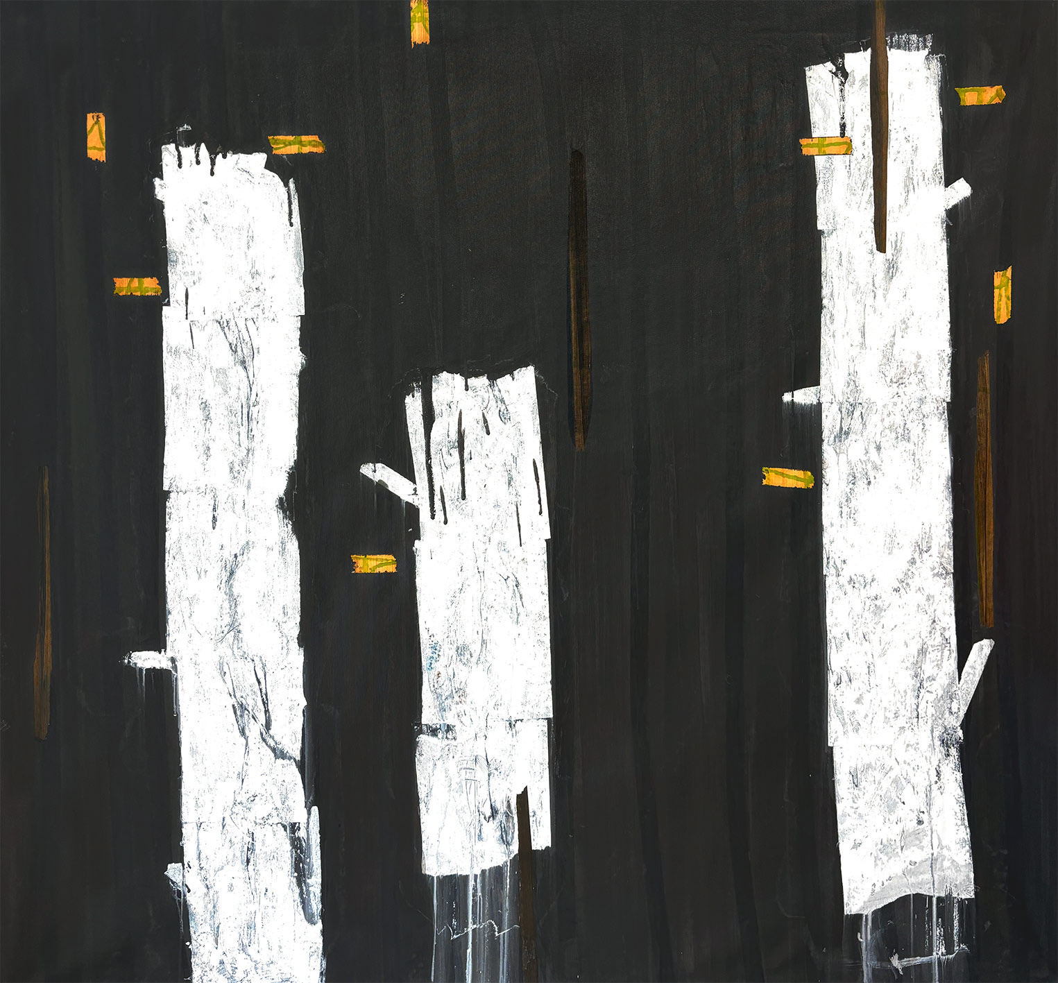 W06, Mixed Media - Acrylic, Glaze Paint on Canvas, 2026, 160 x 170 x 1 cm | 62.99 x 66.93 x 0.39 in