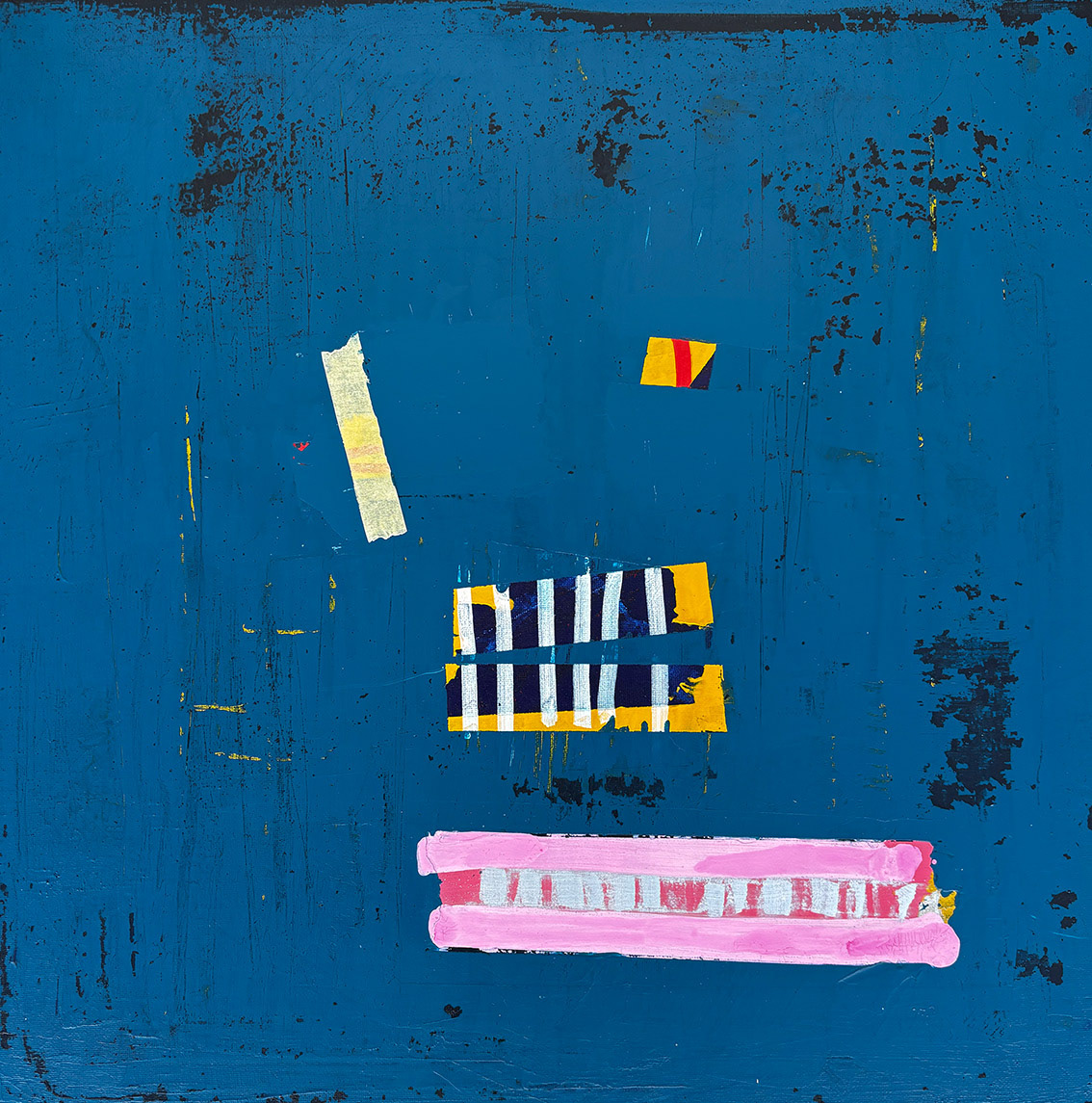 Face/11 Acrylic on Canvas, Mixed Media, 2025, 50 x 50 x 3 cm | 19.69 x 19.69 x 1.18 in