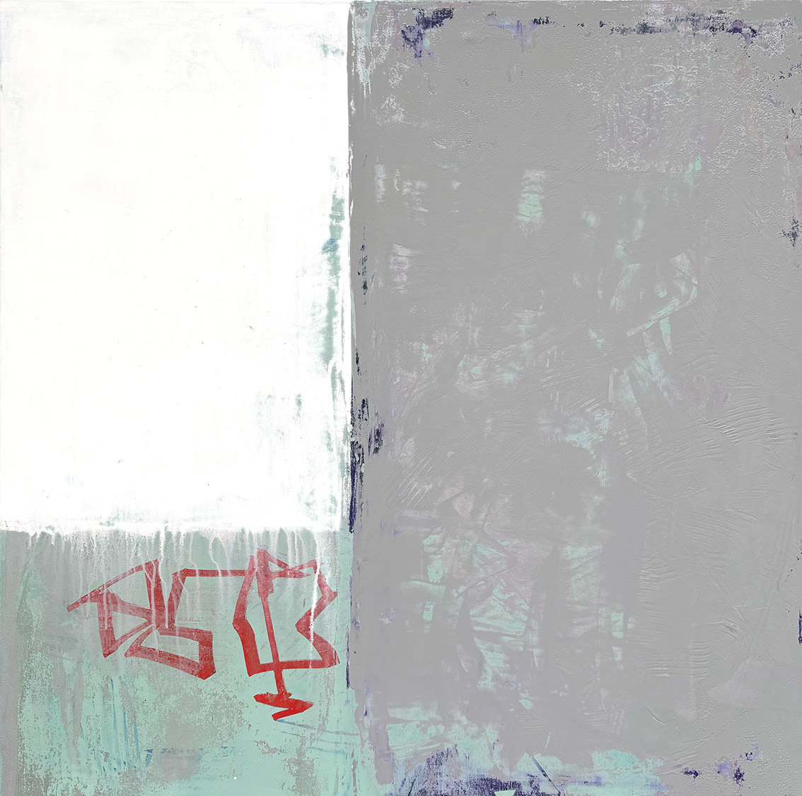 E/09 Acrylic on Canvas, Mixed Media, 2025, 80 x 80 x 2 cm | 31.5 x 31.5 x 0.7 in