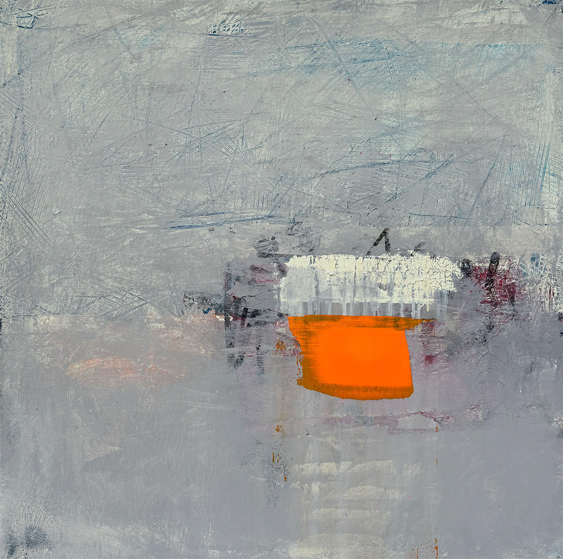 E/01 Acrylic on Canvas, Mixed Media, 2025, 80 x 80 x 4 cm | 31.5 x 31.5 x 1.57 in