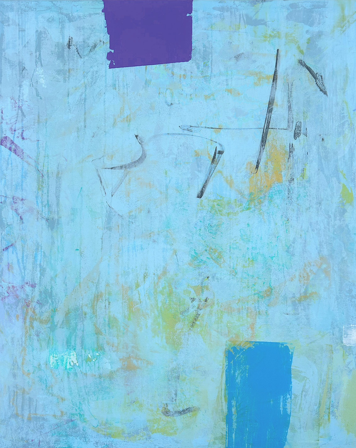 Acrylic Abstract No. 60/24 Mixed Media, 2024, 120 x 100 x 4 cm | 47.24 x 39.37 x 1.57 in