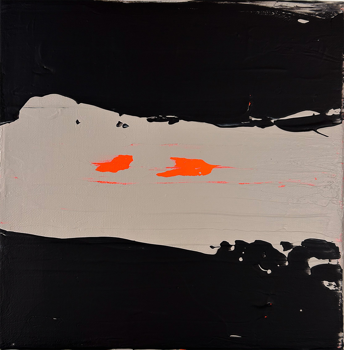 Acrylic Abstract No. 27/24 Mixed Media, 2024, 20 x 20 x 2 cm | 7.8 x 7.8 x 0.79 in