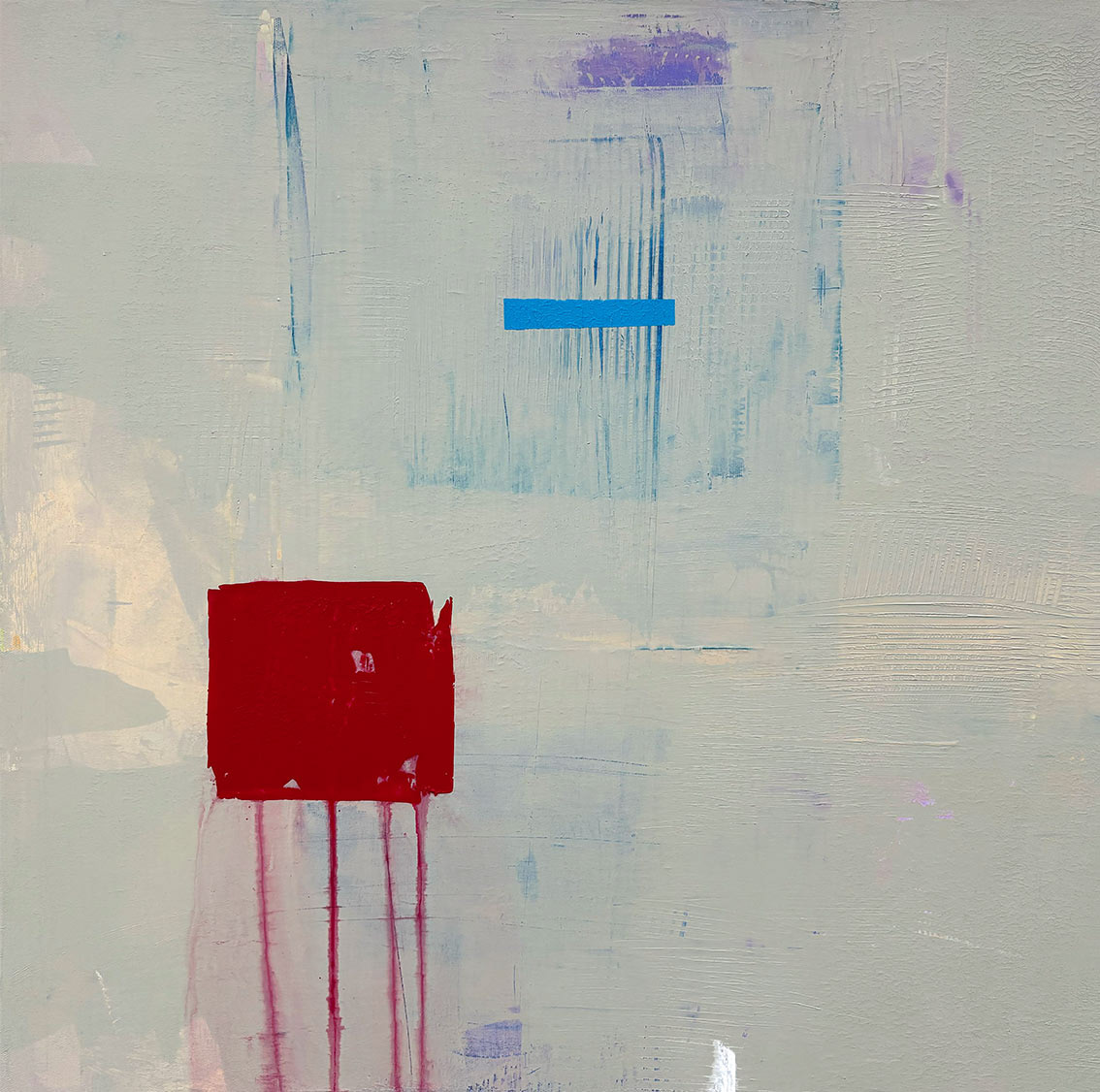 E/02 Acrylic on Canvas, Mixed Media, 2025, 70 x 70 x 2 cm | 27.56 x 27.56 x 0.79 in