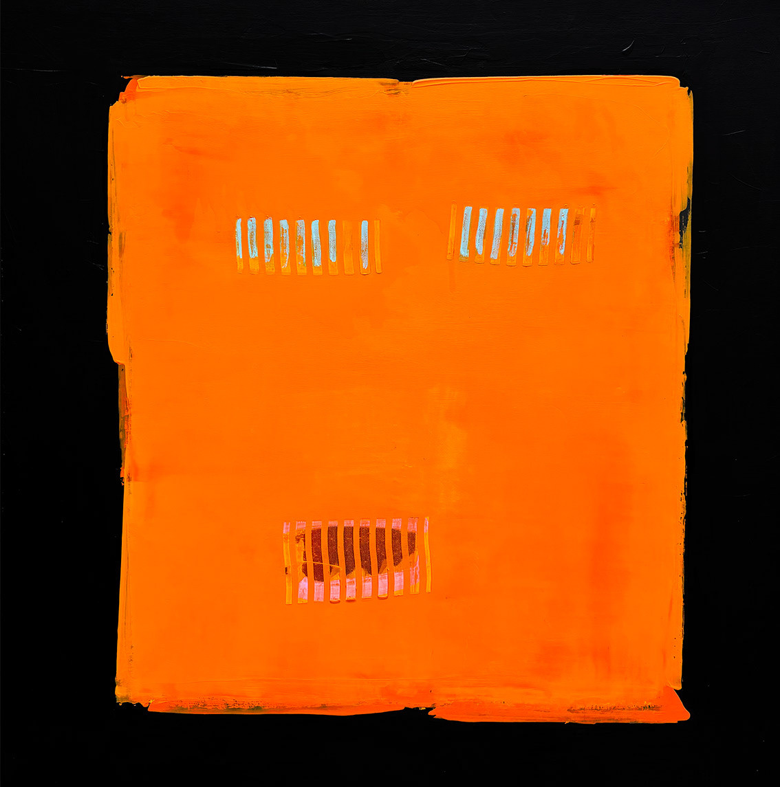 Face/02 Acrylic on Canvas, Mixed Media, 2025, 70 x 70 x 2 cm | 27.56 x 27.56 x 0.79 in