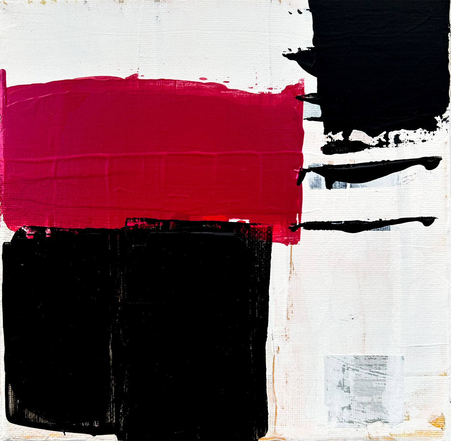 Acrylic Abstract No. 07/24 Mixed Media, 2024, 15 x 15 x 2 cm | 5.9 x 5.9 x 0.79 in