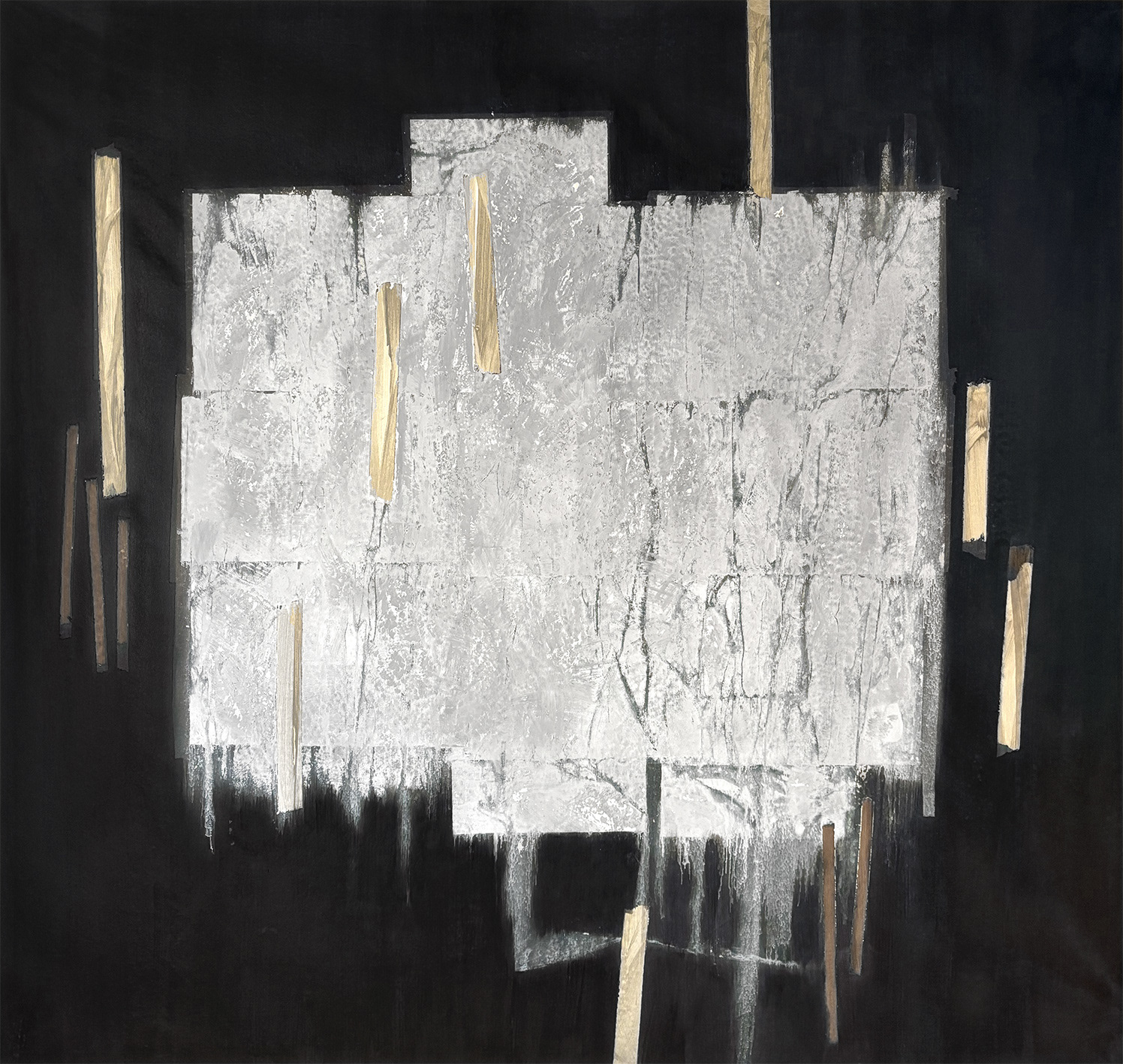 W03, Mixed Media - Acrylic, Glaze Paint on Canvas, 2026, 160 x 170 x 1 cm | 62.99 x 66.93 x 0.39 in