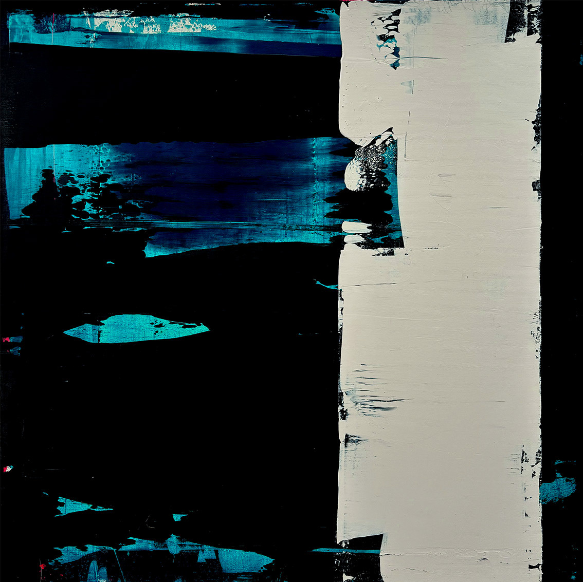 Z/03 Acrylic on Canvas, 2024, 70 x 70 x 2 cm | 27.56 x 27.56 x 0.79 in