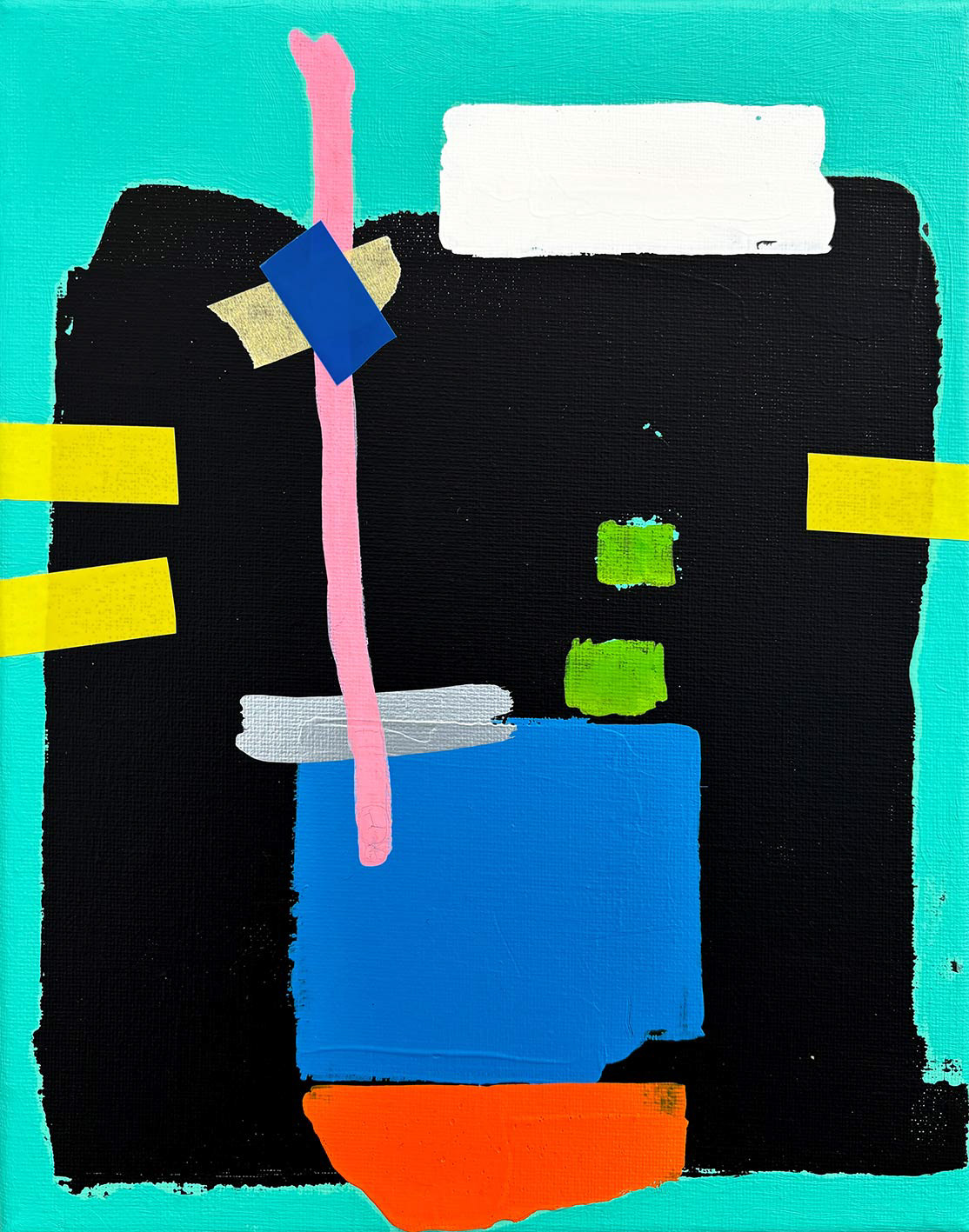 Face/13 Acrylic on Canvas, Mixed Media, 2025, 30 x 24 x 2 cm | 11.8 x 9,4 x 0,78 in